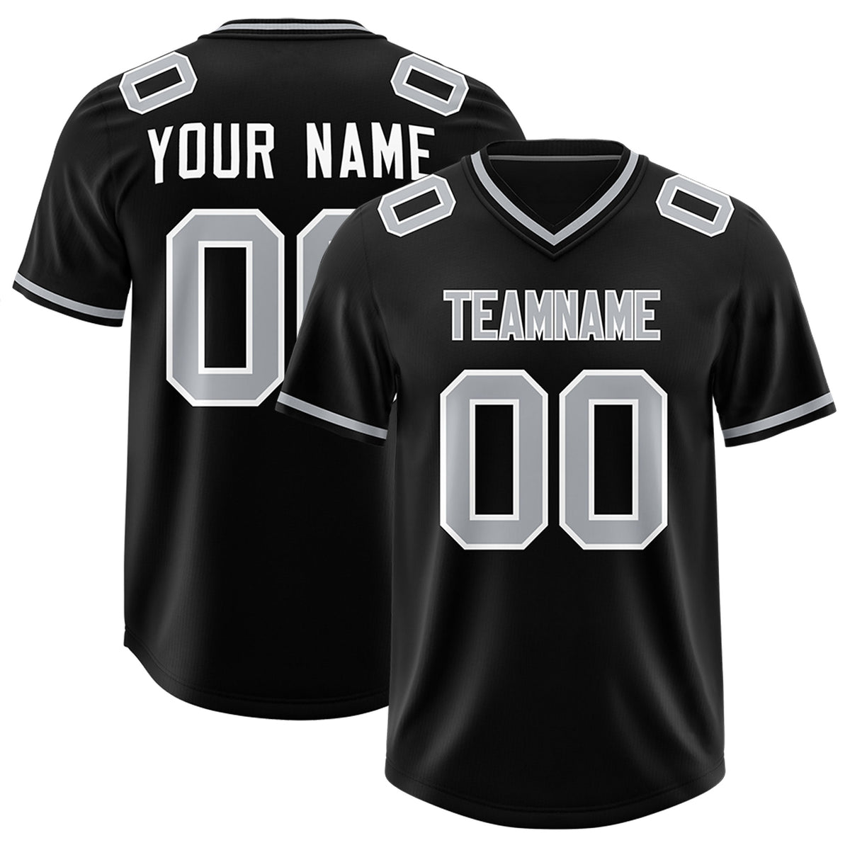 Custom Black Classic Style American Football Jerseys