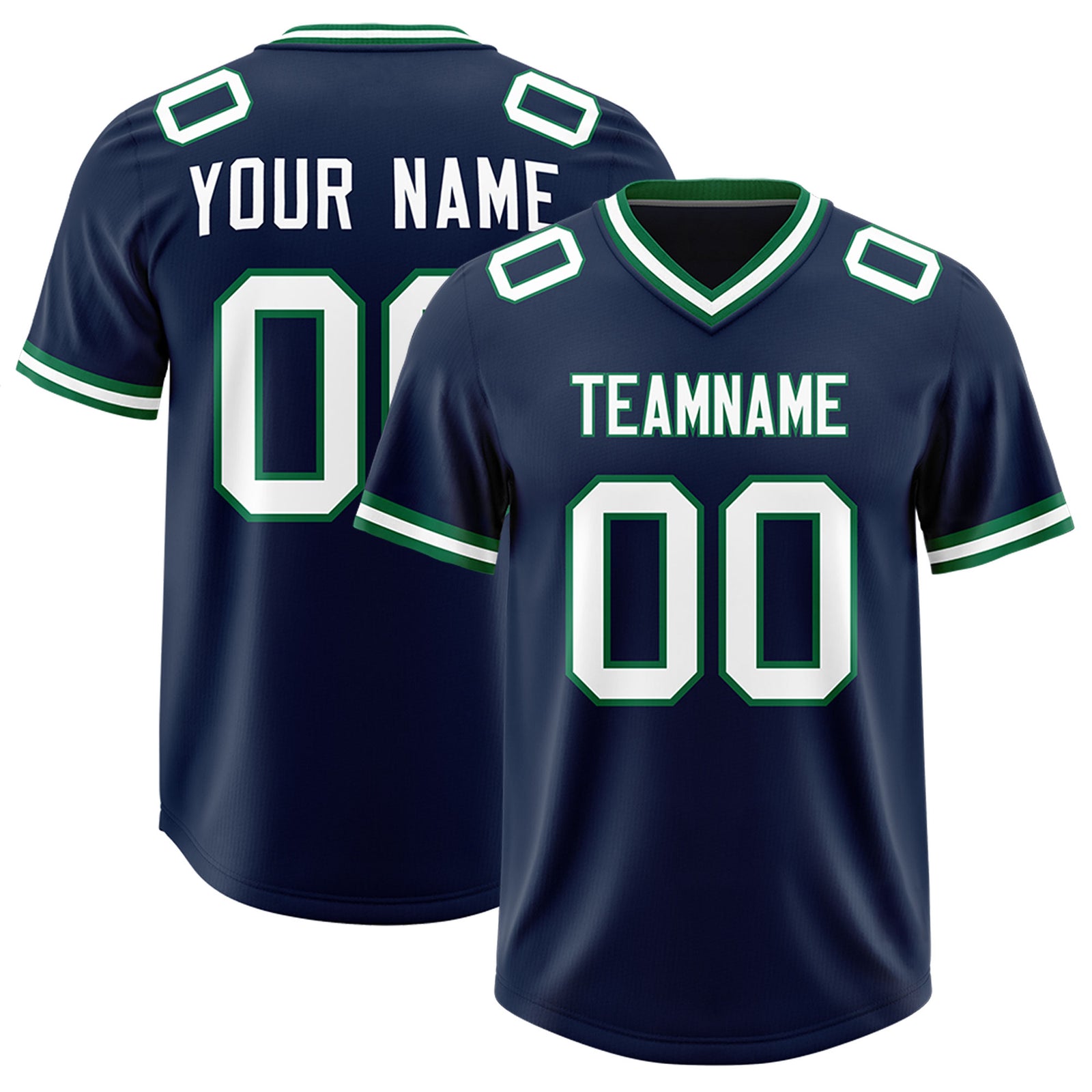 Custom Navy Classic Style American Football Jerseys