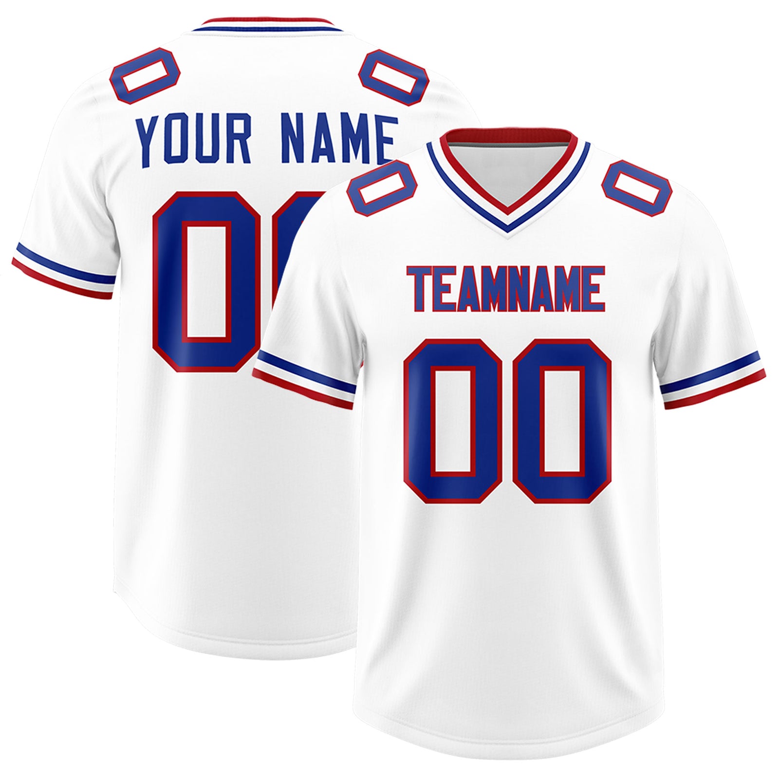 Custom White Classic Style American Football Jerseys