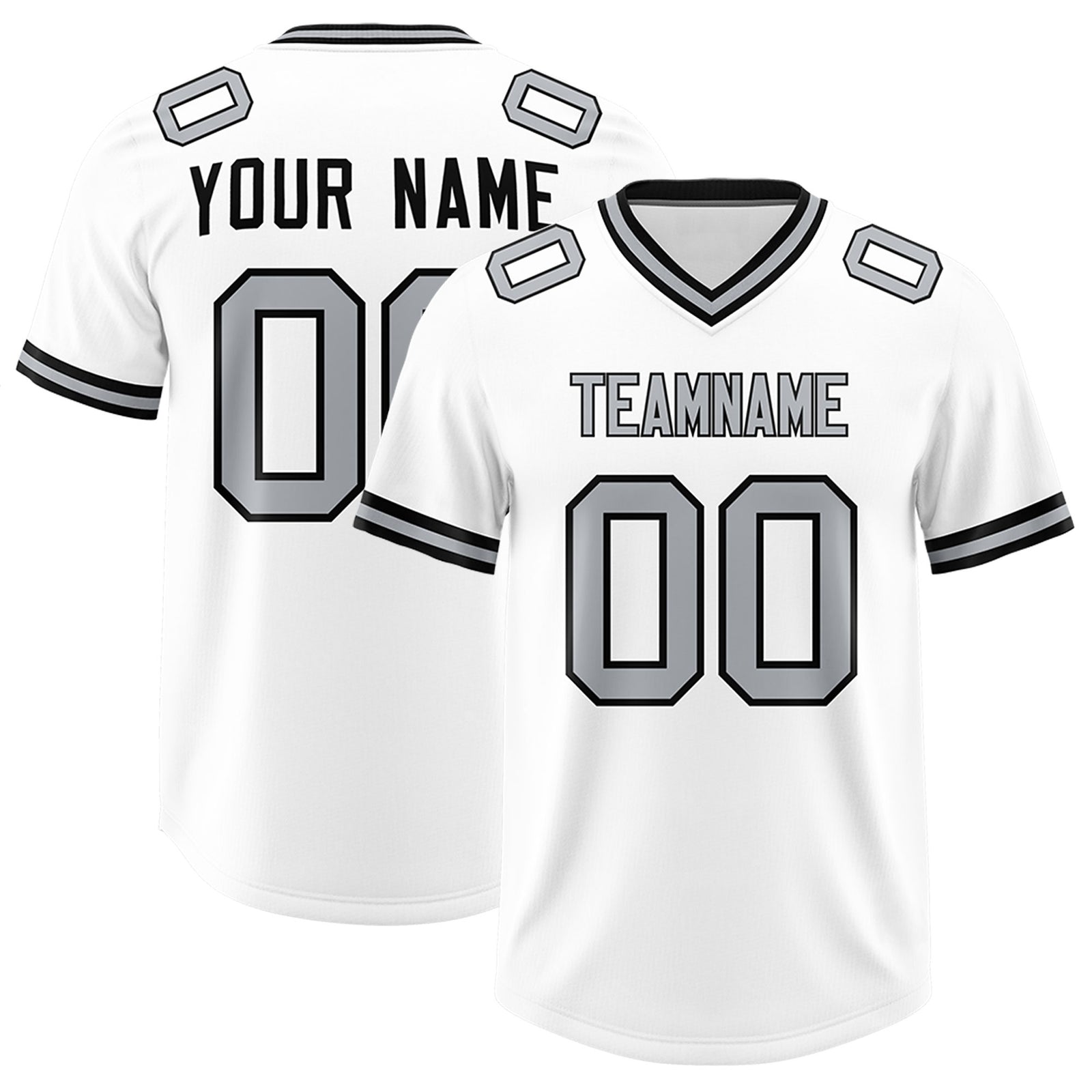 Custom White Classic Style American Football Jerseys