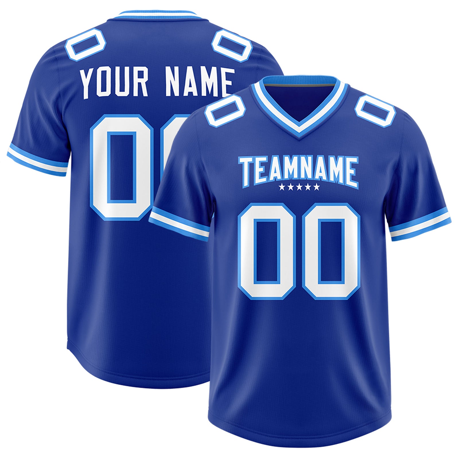 Custom Royal Classic American Football Jerseys