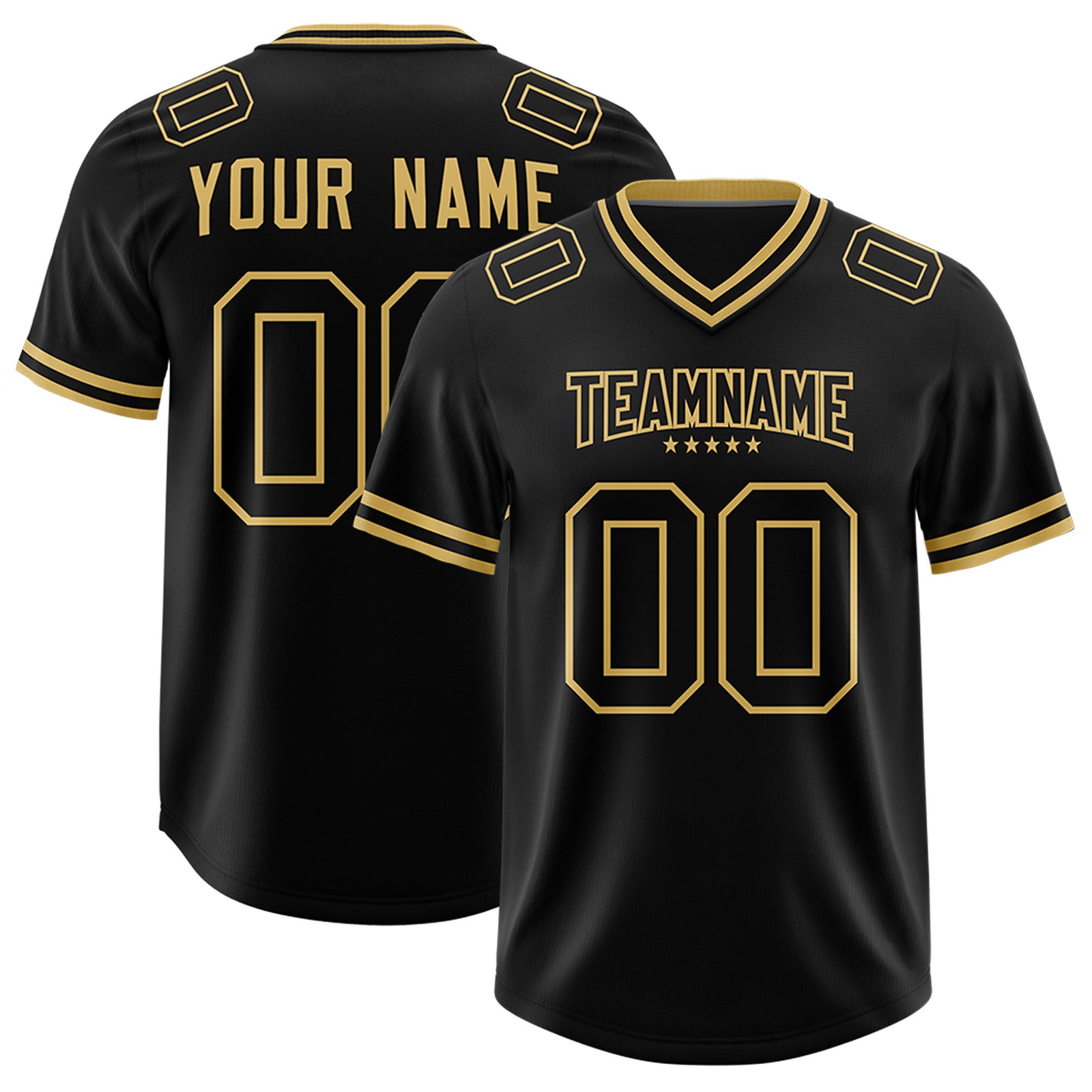 Custom Black Classic American Football Jerseys