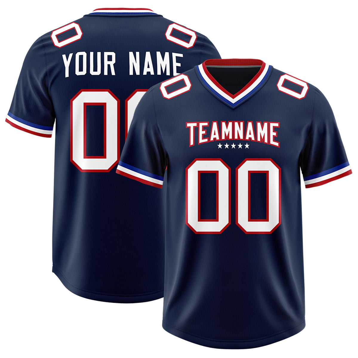 Custom Navy Classic American Football Jerseys