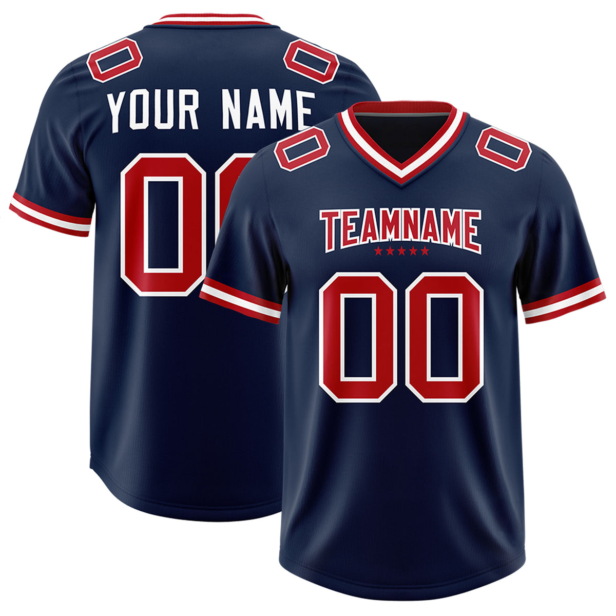 Custom Navy Classic American Football Jerseys