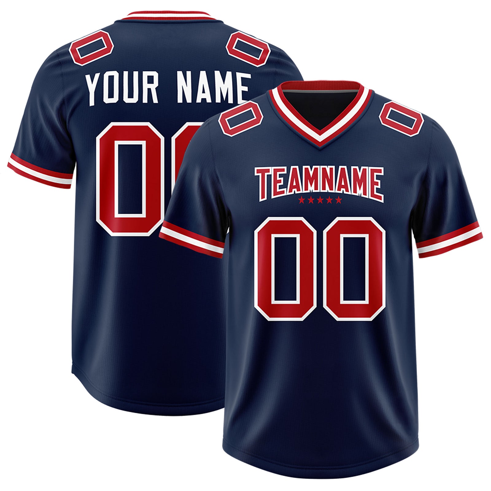Custom Navy Classic American Football Jerseys