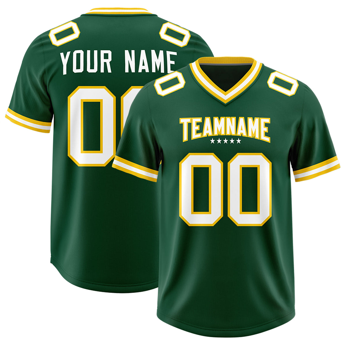 Custom Green Classic American Football Jerseys
