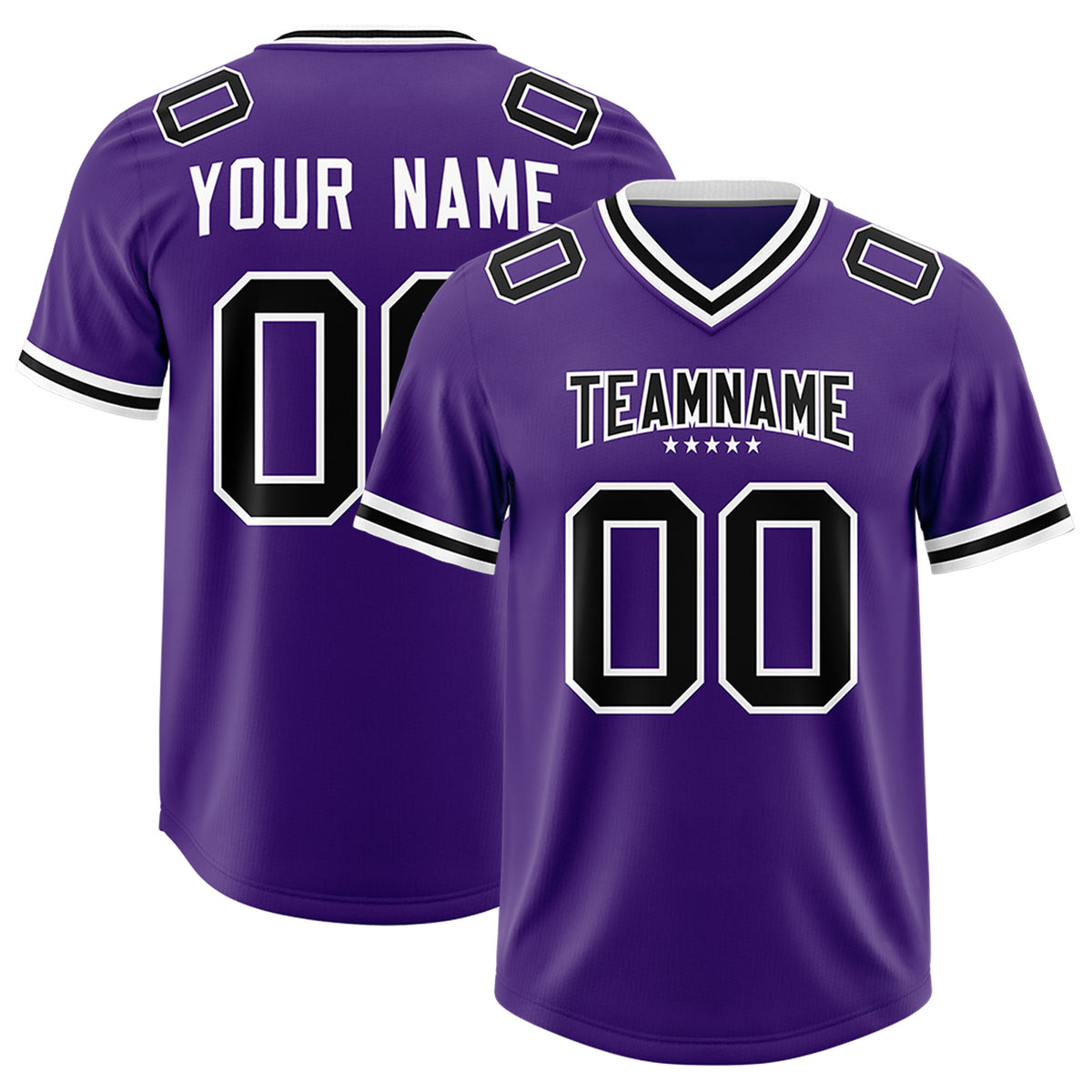 Custom Purple Classic American Football Jerseys