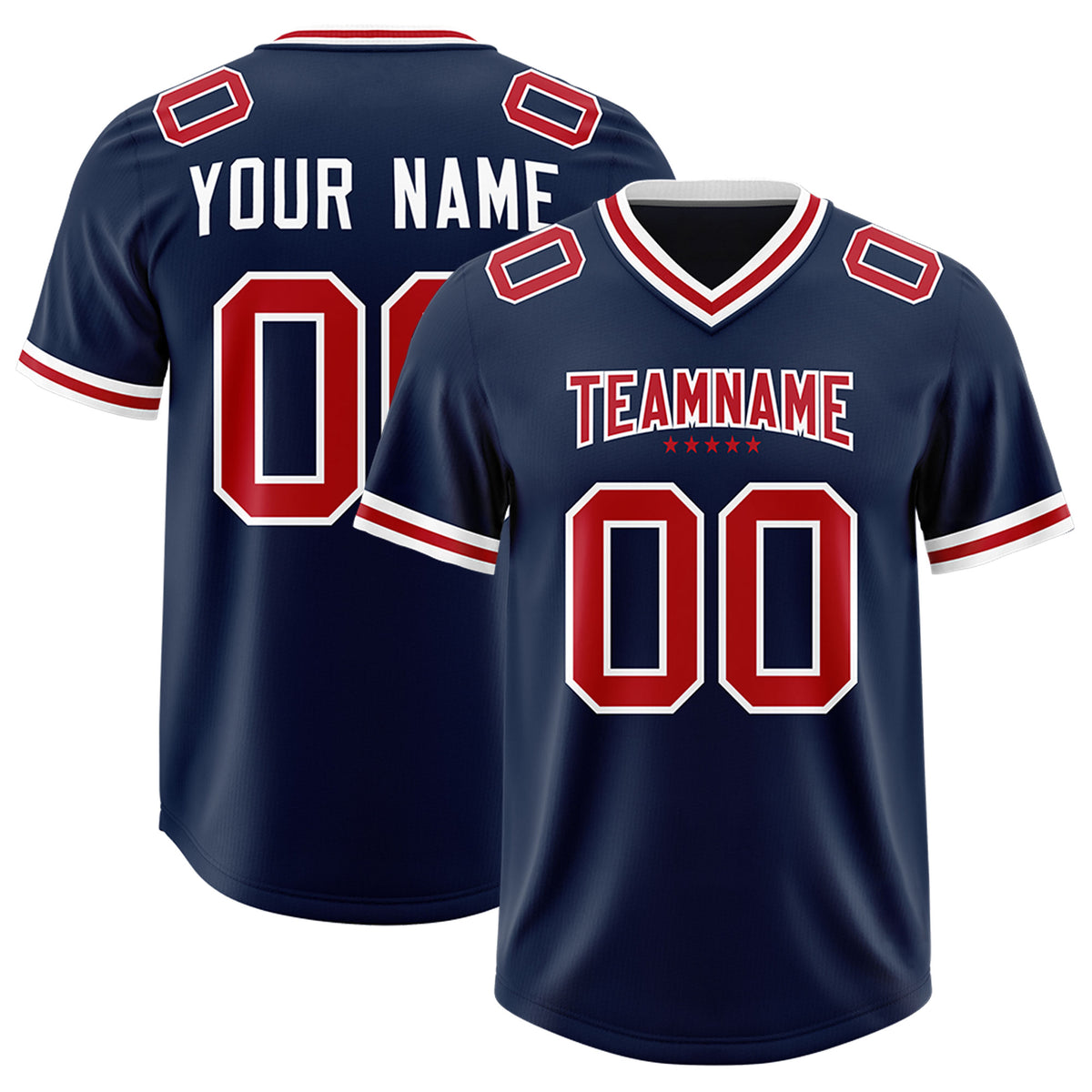 Custom Navy Classic American Football Jerseys