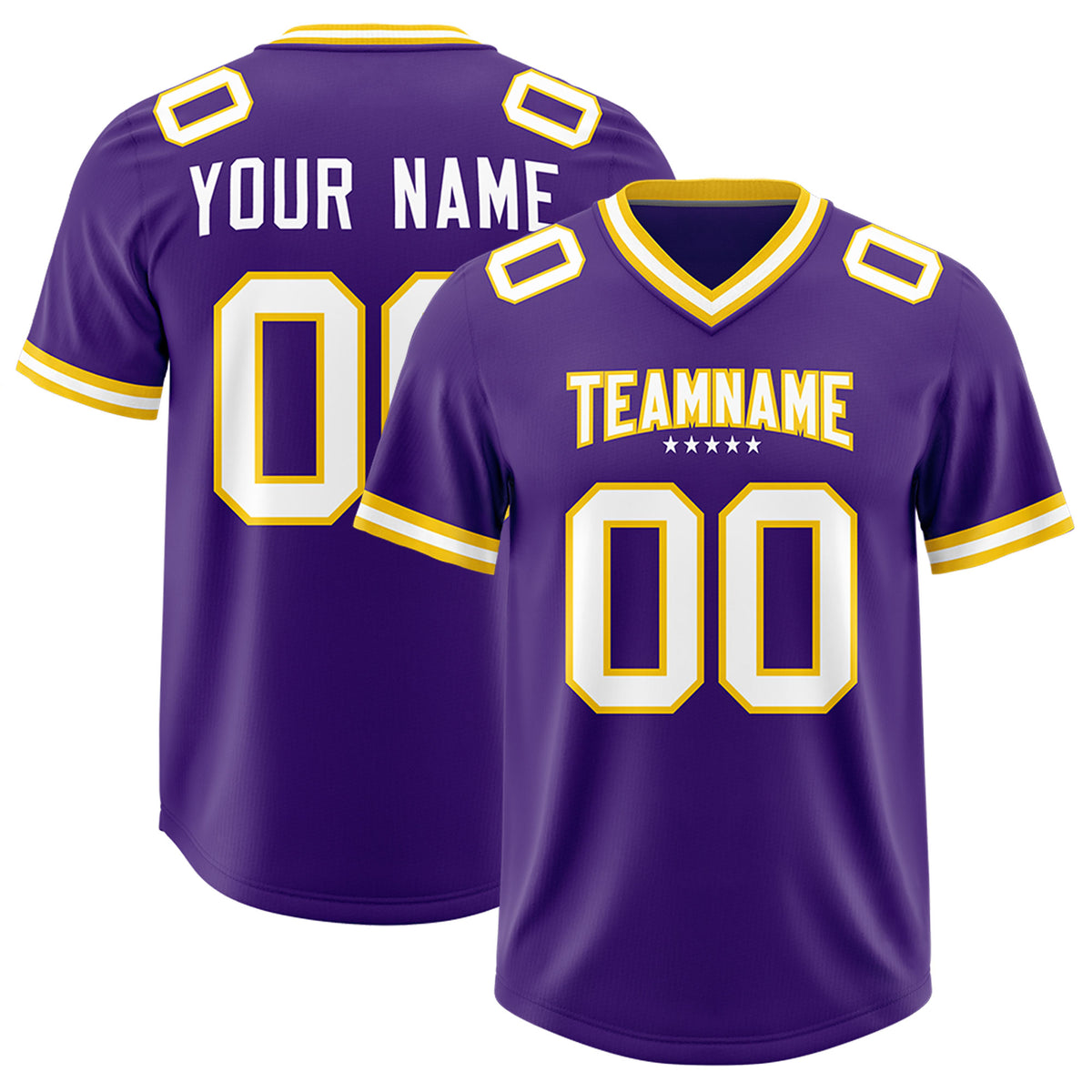 Custom Purple Classic American Football Jerseys