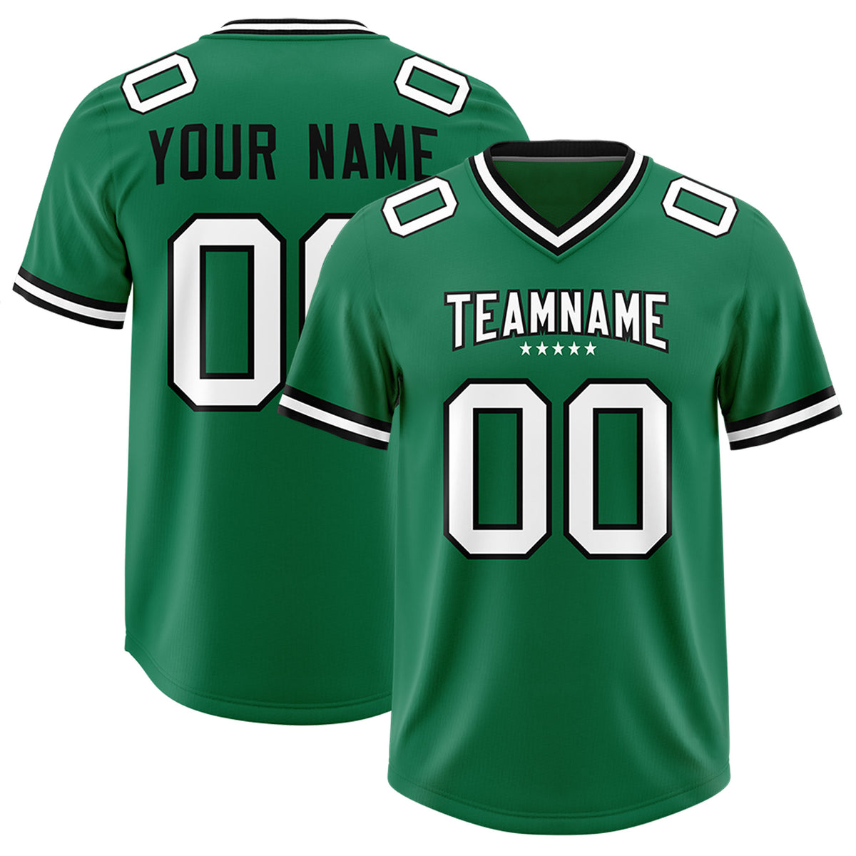 Custom Kelly Green Classic American Football Jerseys