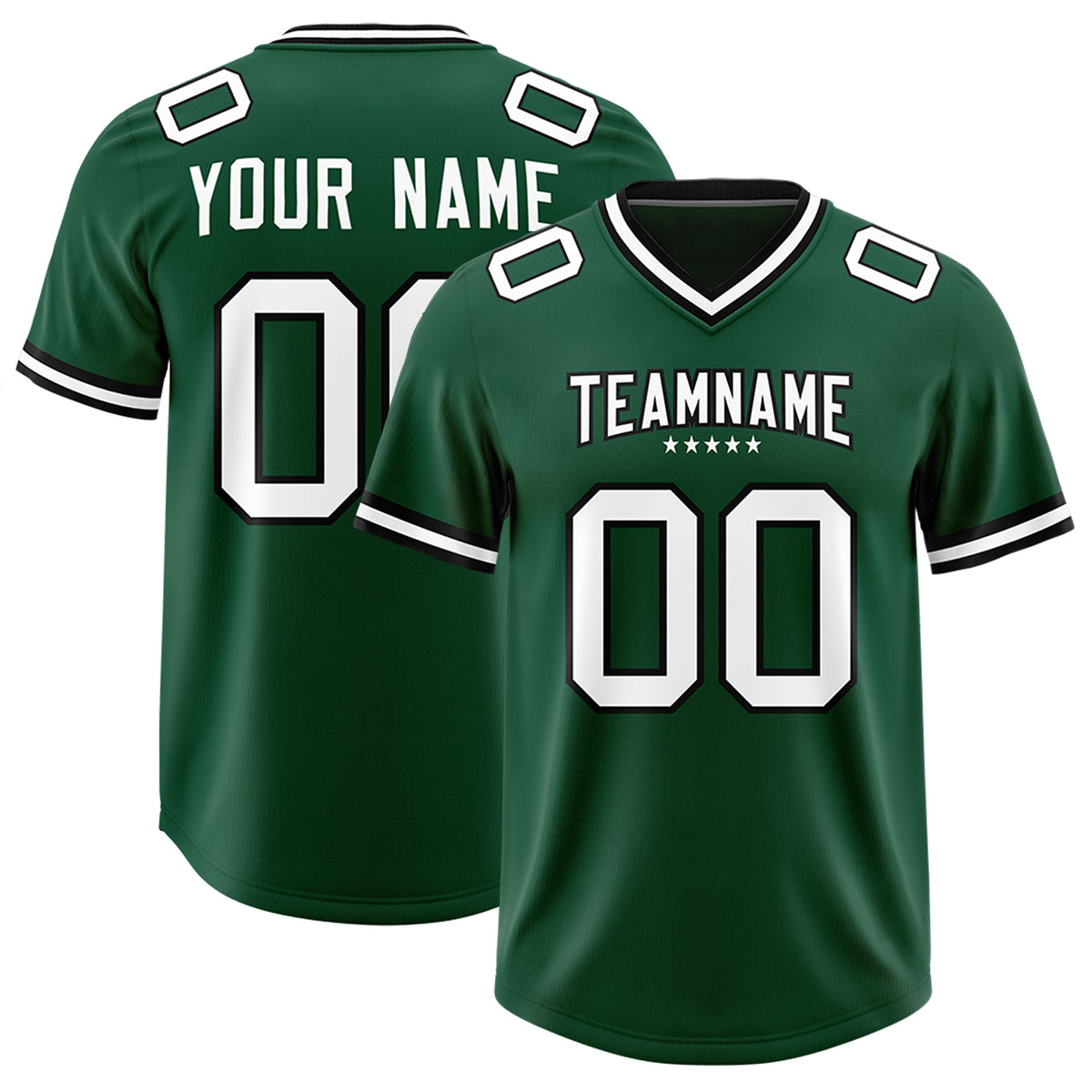 Custom Green Classic American Football Jerseys