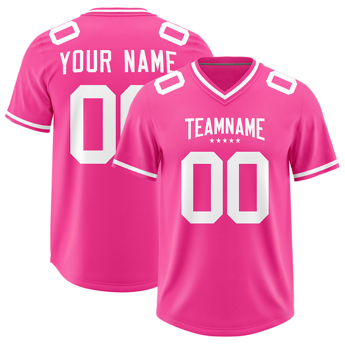 Custom Pink Classic American Football Jerseys