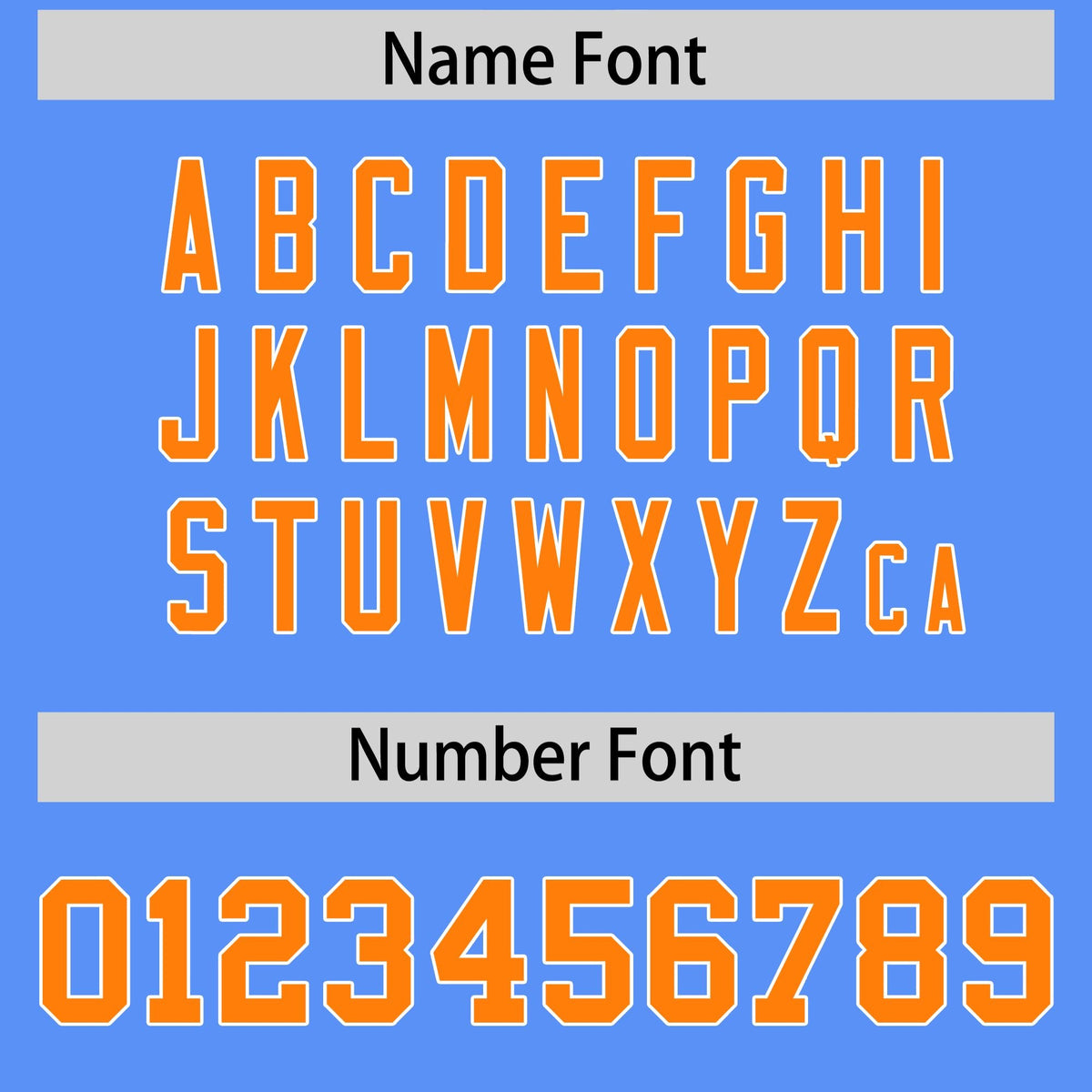 Custom Powder Blue Orange Personalized Star Pattern Raglan Sleeves Authentic Football Jersey