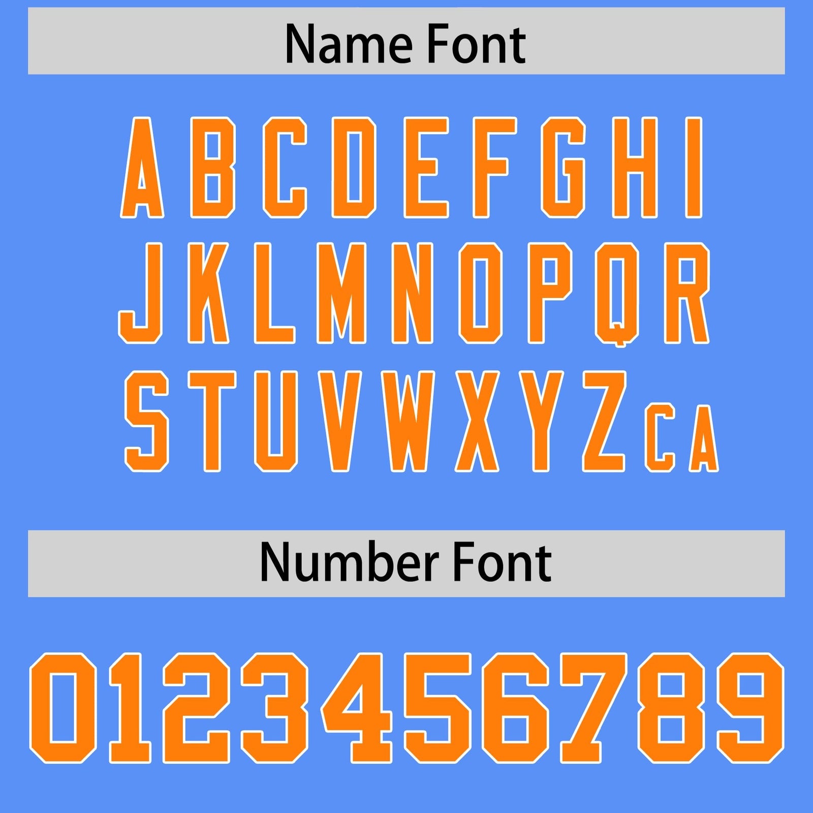 Custom Powder Blue Orange Personalized Star Pattern Raglan Sleeves Authentic Football Jersey