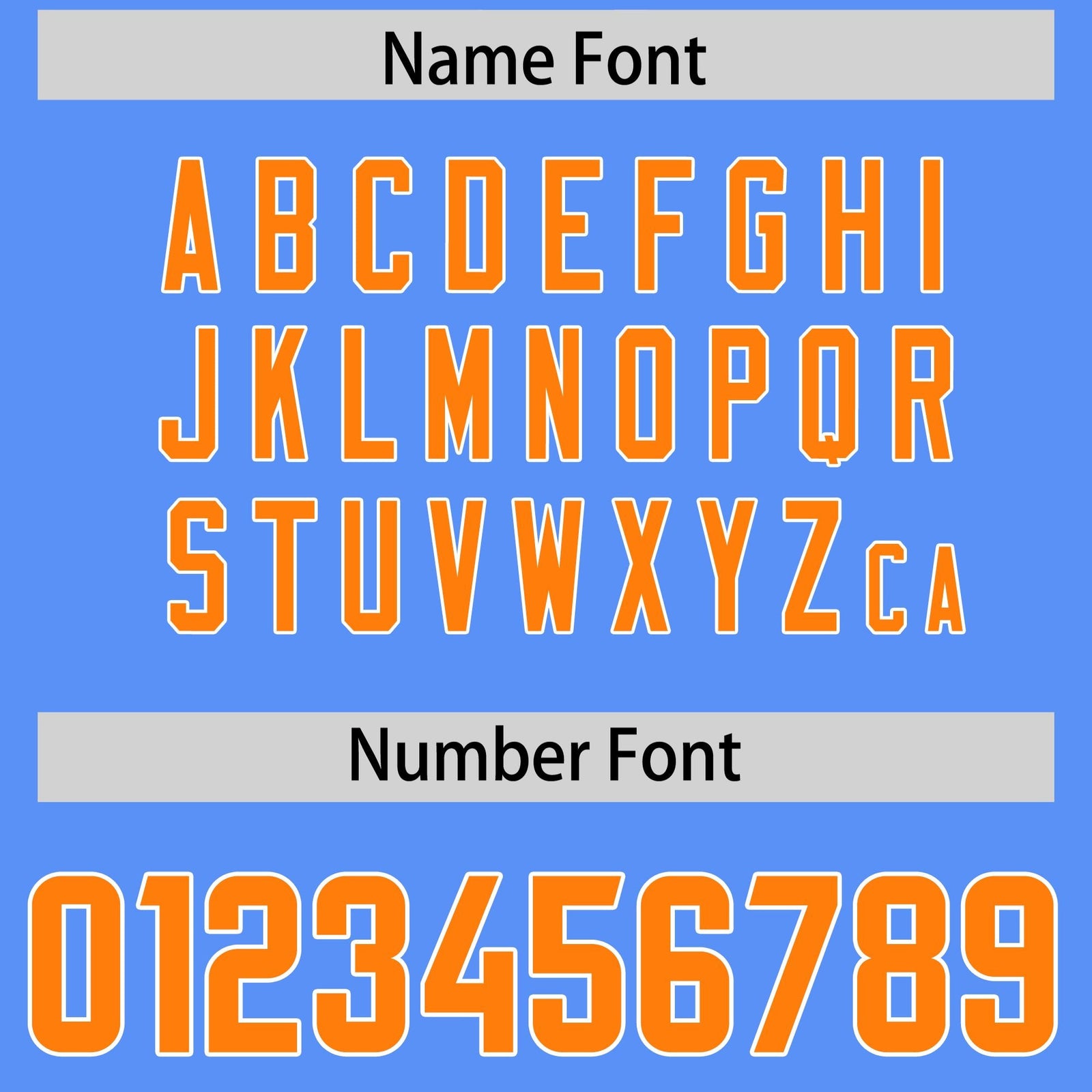 Custom Powder Blue Orange Personalized Star Pattern Raglan Sleeves Authentic Football Jersey