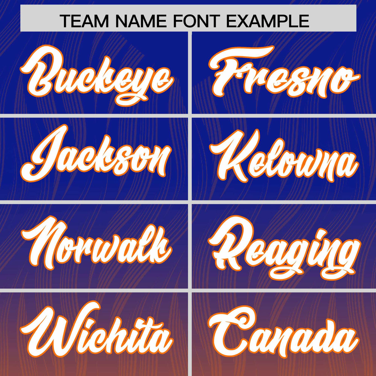 Custom Royal Orange Gradient Fashion Outdoor Authentic Football Jersey