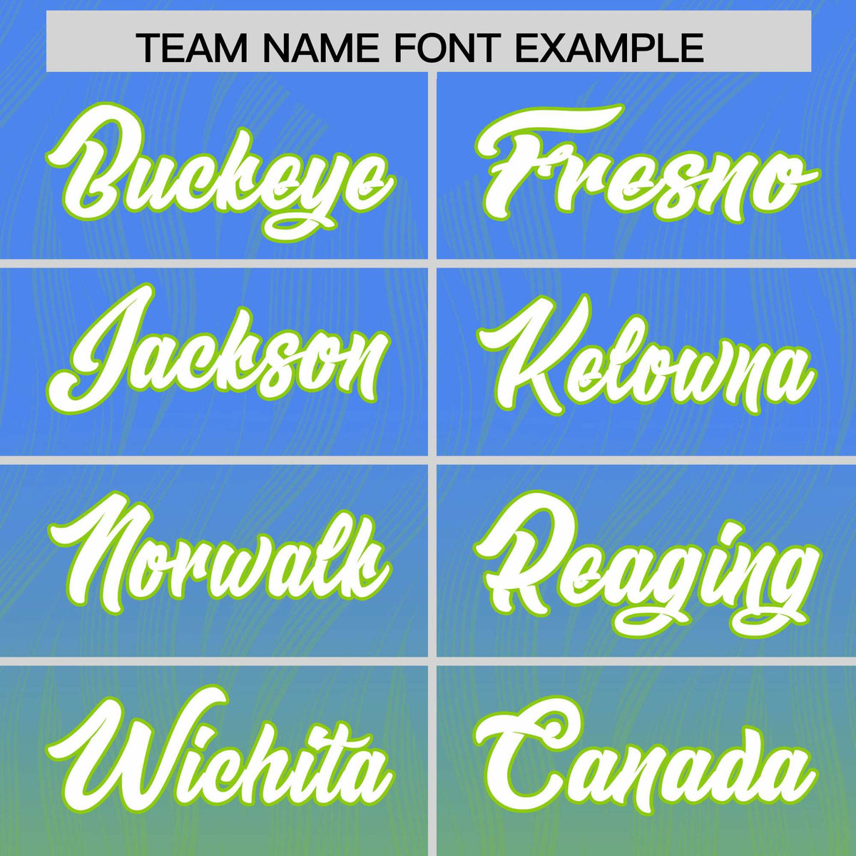 Custom Powder Blue Neon Green Gradient Fashion Outdoor Authentic Football Jersey