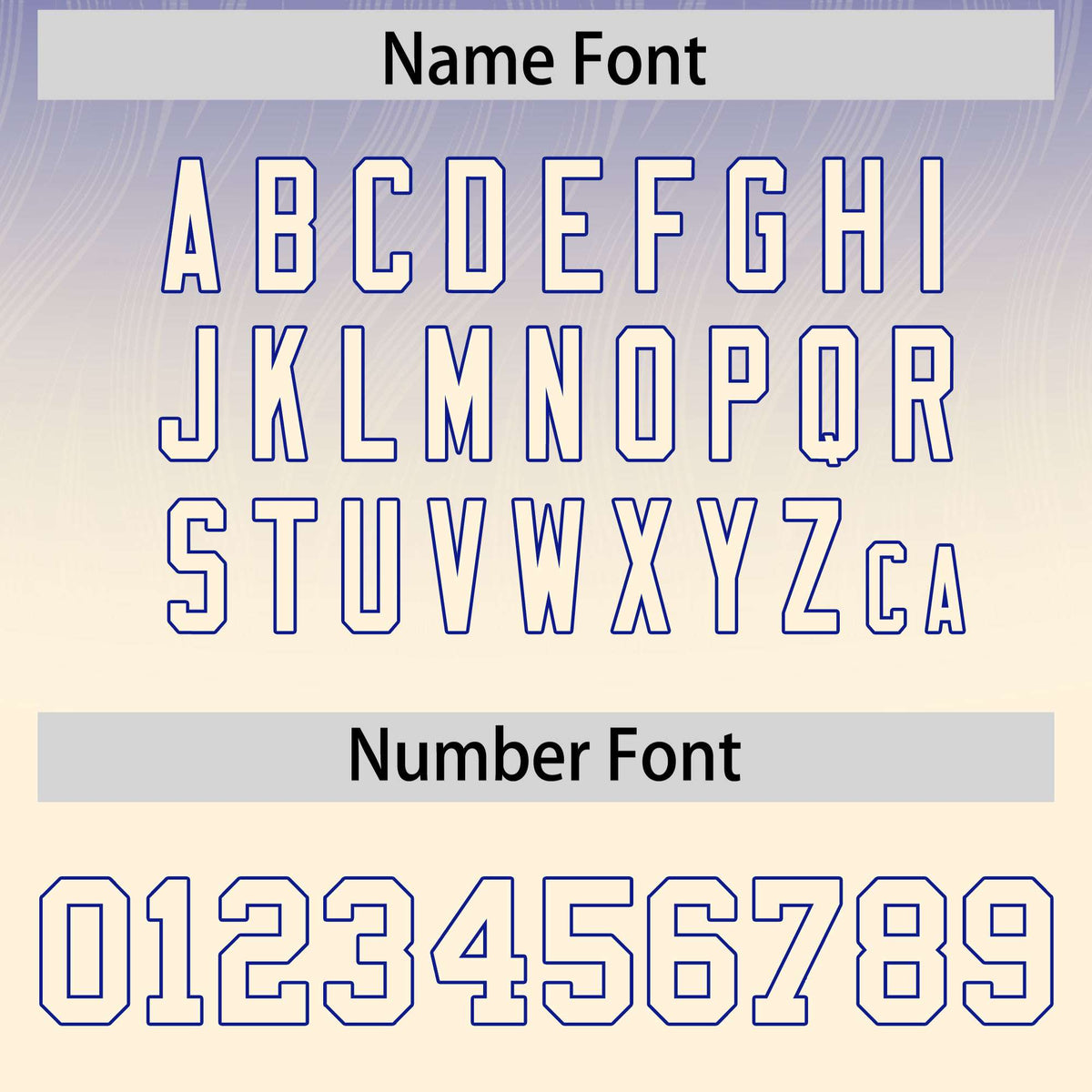 Custom Royal Cream Gradient Fashion Outdoor Authentic Football Jersey