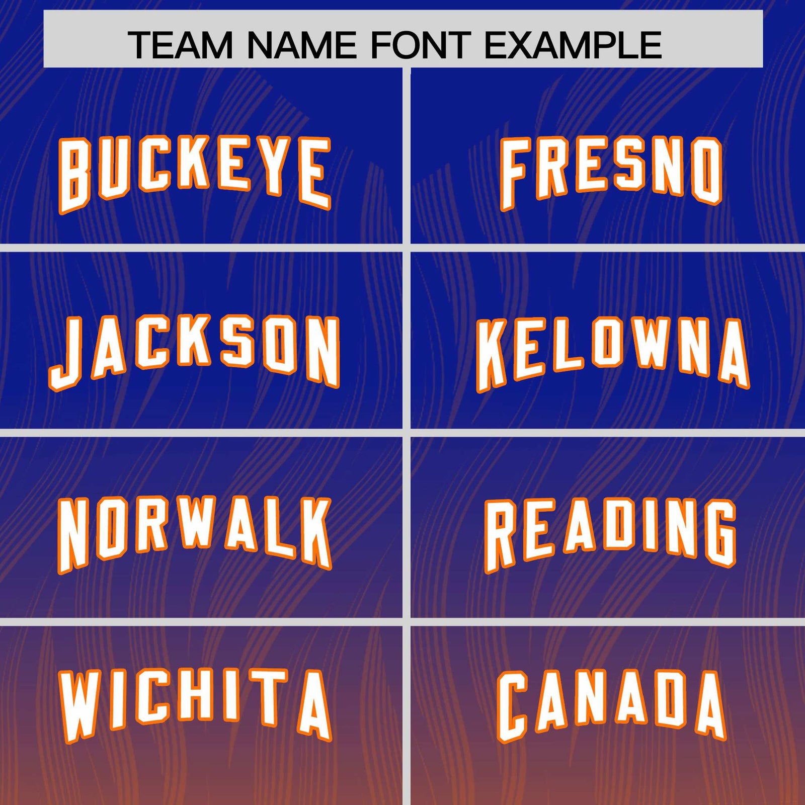 Custom Royal Orange Gradient Fashion Outdoor Authentic Football Jersey