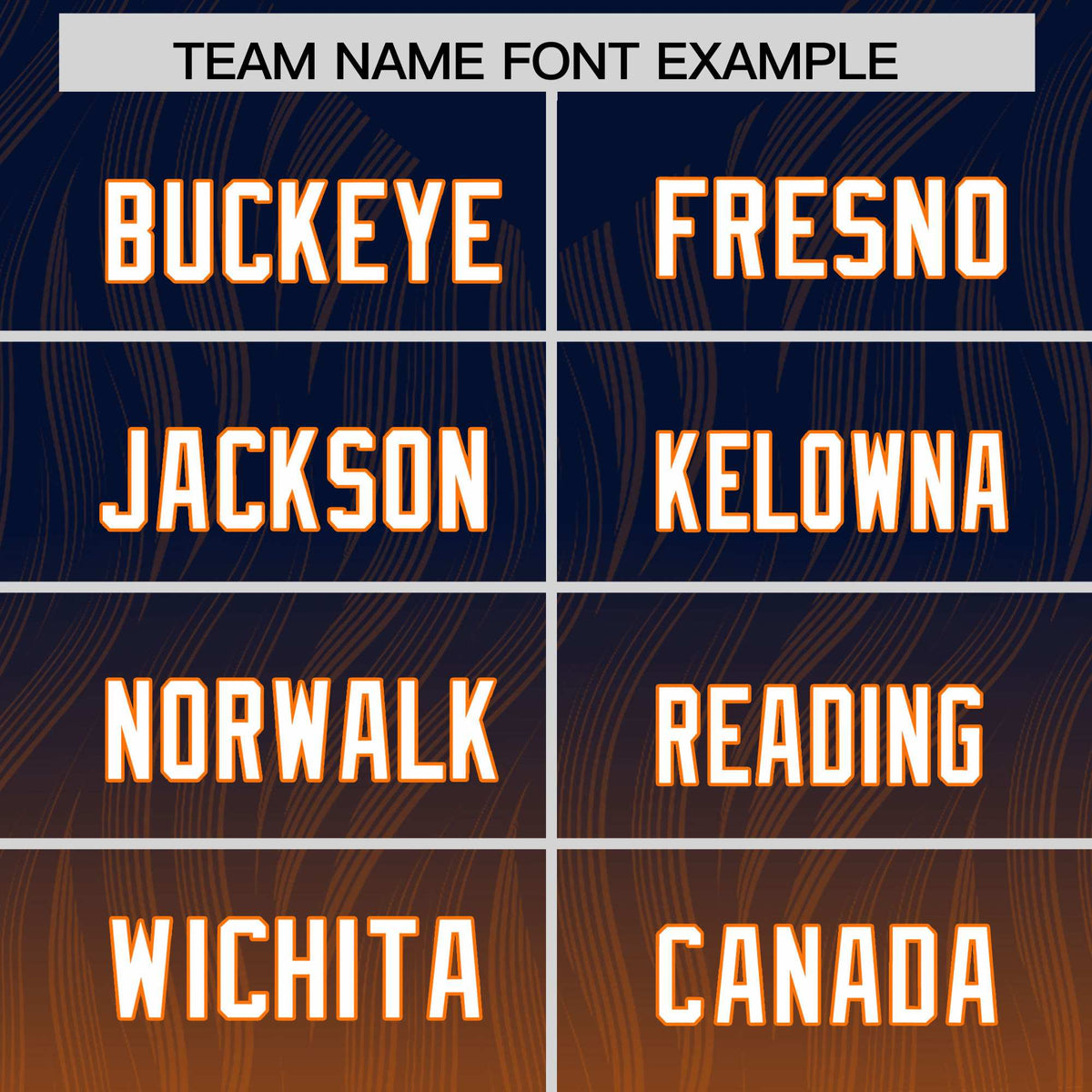 Custom Navy Orange Gradient Fashion Outdoor Authentic Football Jersey