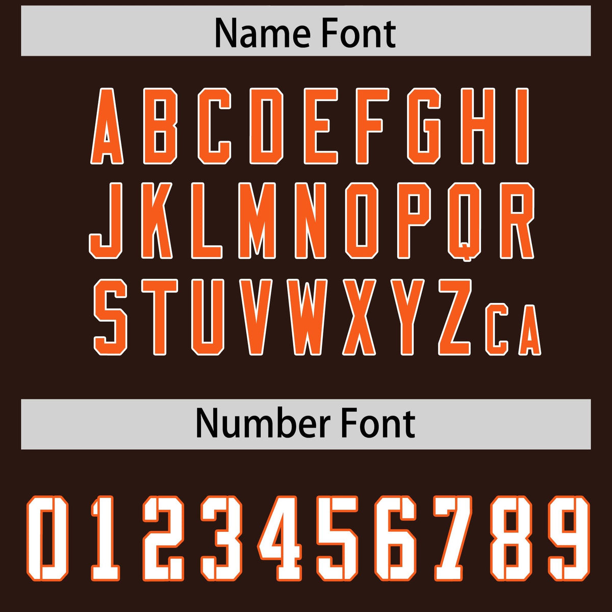 Custom Brown Orange Side Stripe Pattern Authentic Football Jersey