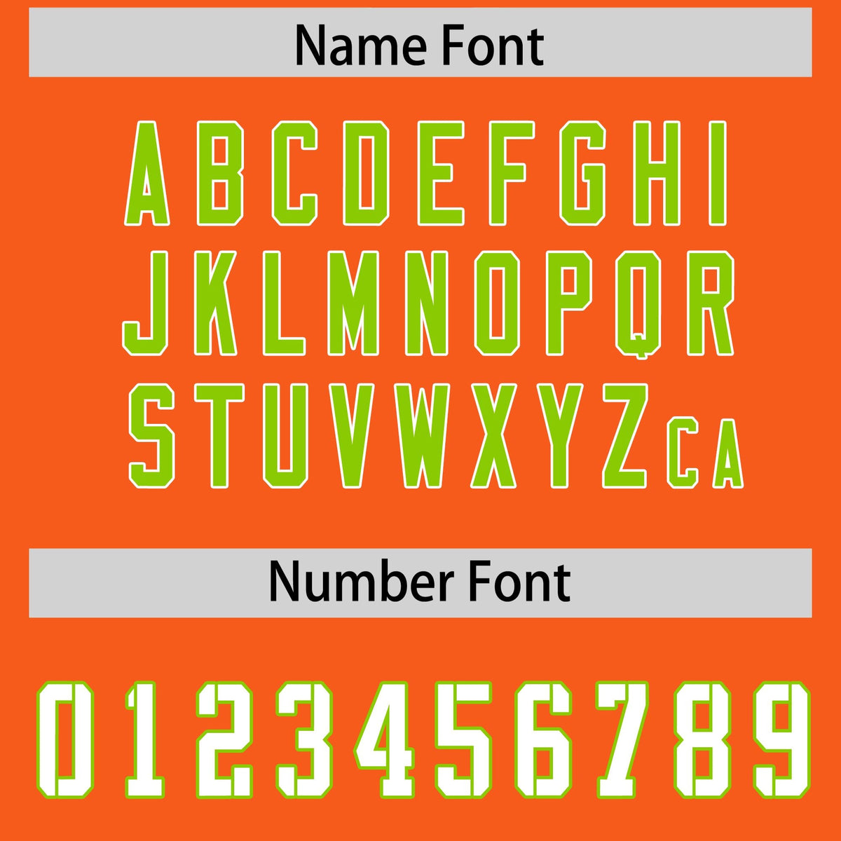 Custom Orange Neon Green Side Stripe Pattern Authentic Football Jersey