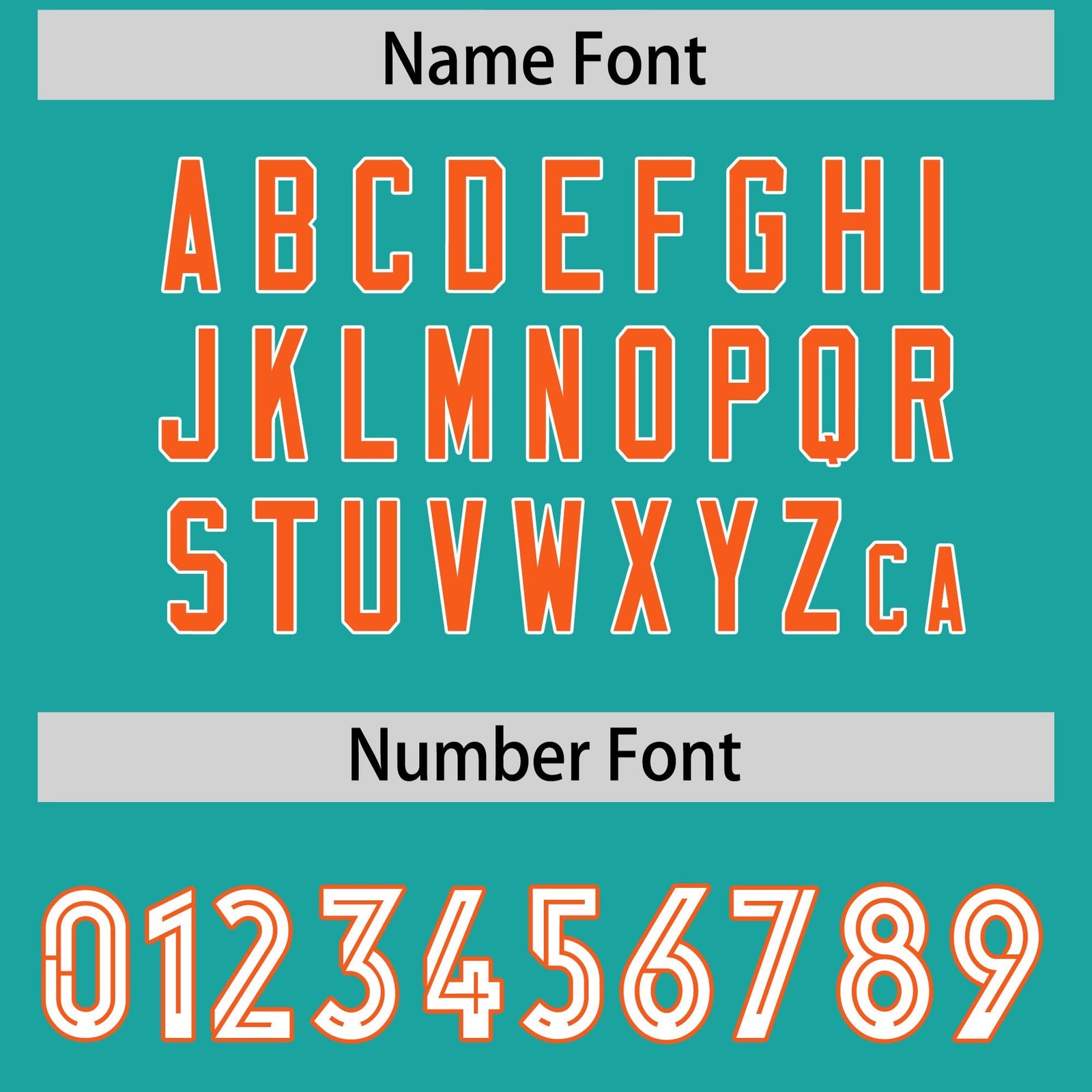 Custom Aqua Orange Side Stripe Pattern Authentic Football Jersey