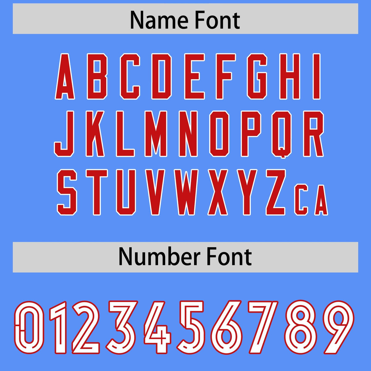 Custom Powder Blue Red Side Stripe Pattern Authentic Football Jersey