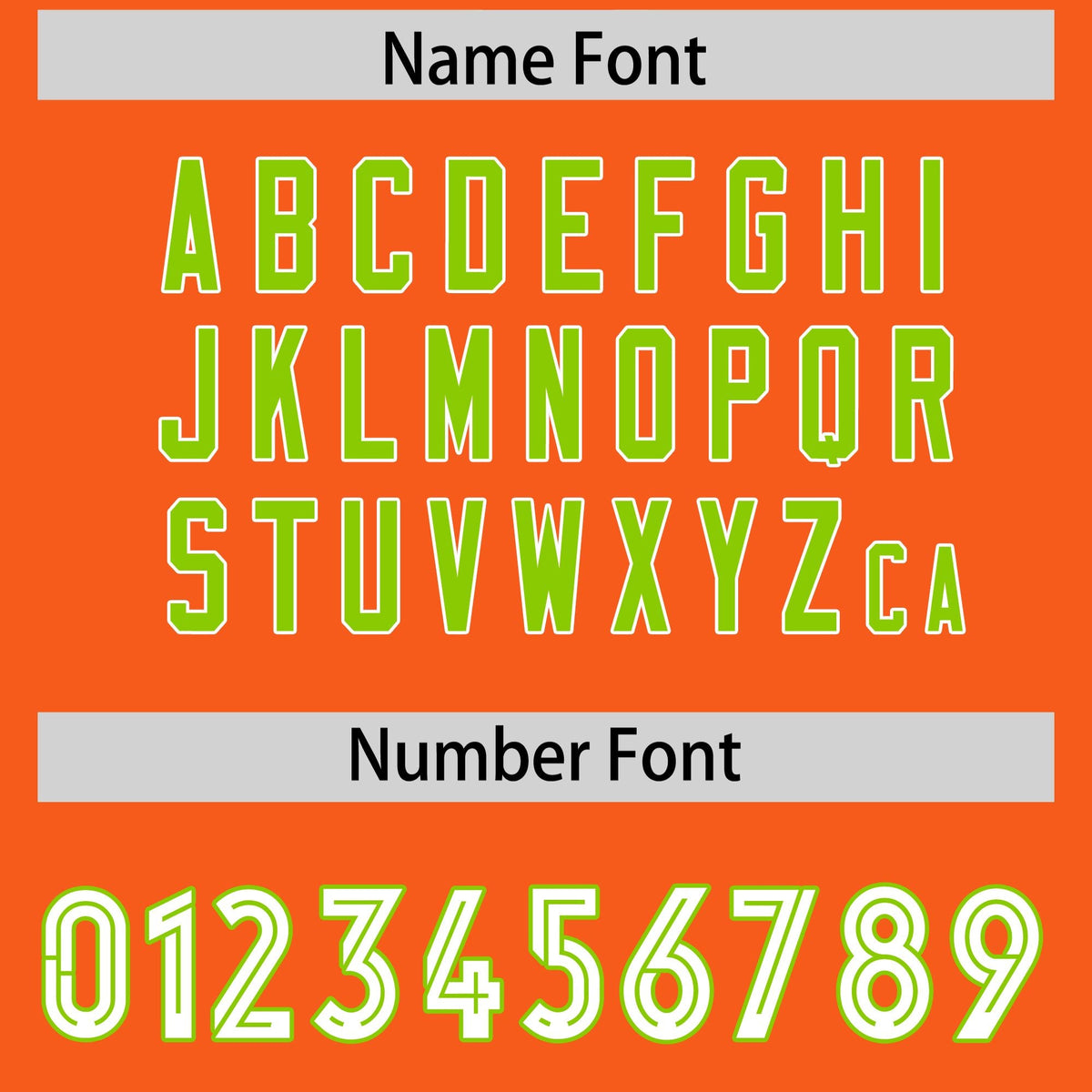 Custom Orange Neon Green Side Stripe Pattern Authentic Football Jersey