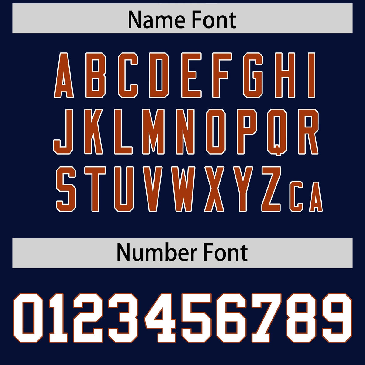 Custom Navy Texas Orange Side Stripe Pattern Authentic Football Jersey