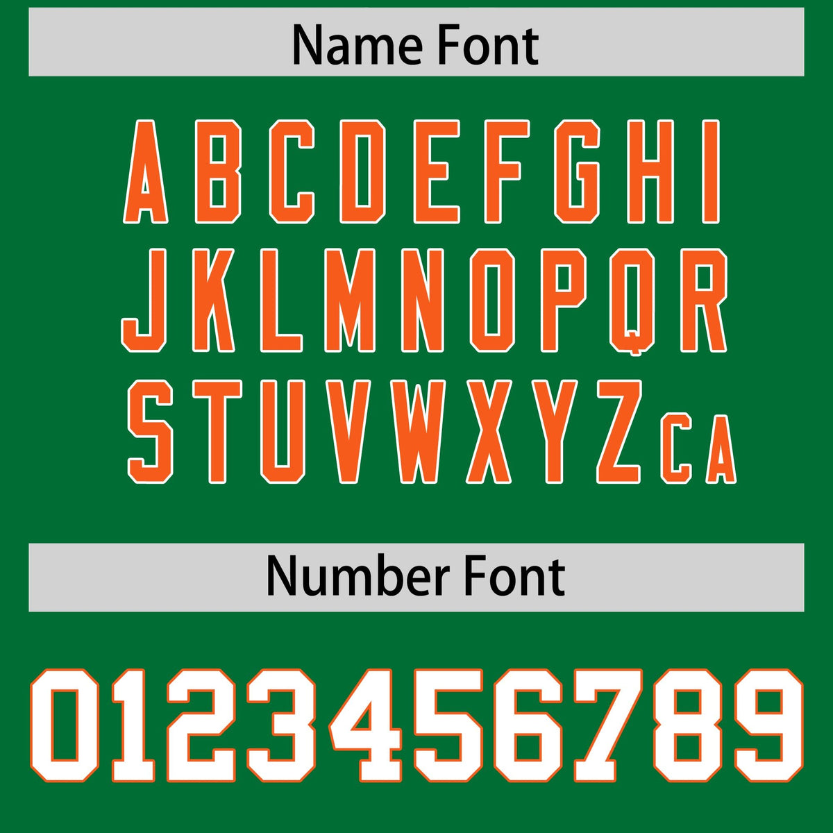 Custom Kelly Green Orange Side Stripe Pattern Authentic Football Jersey