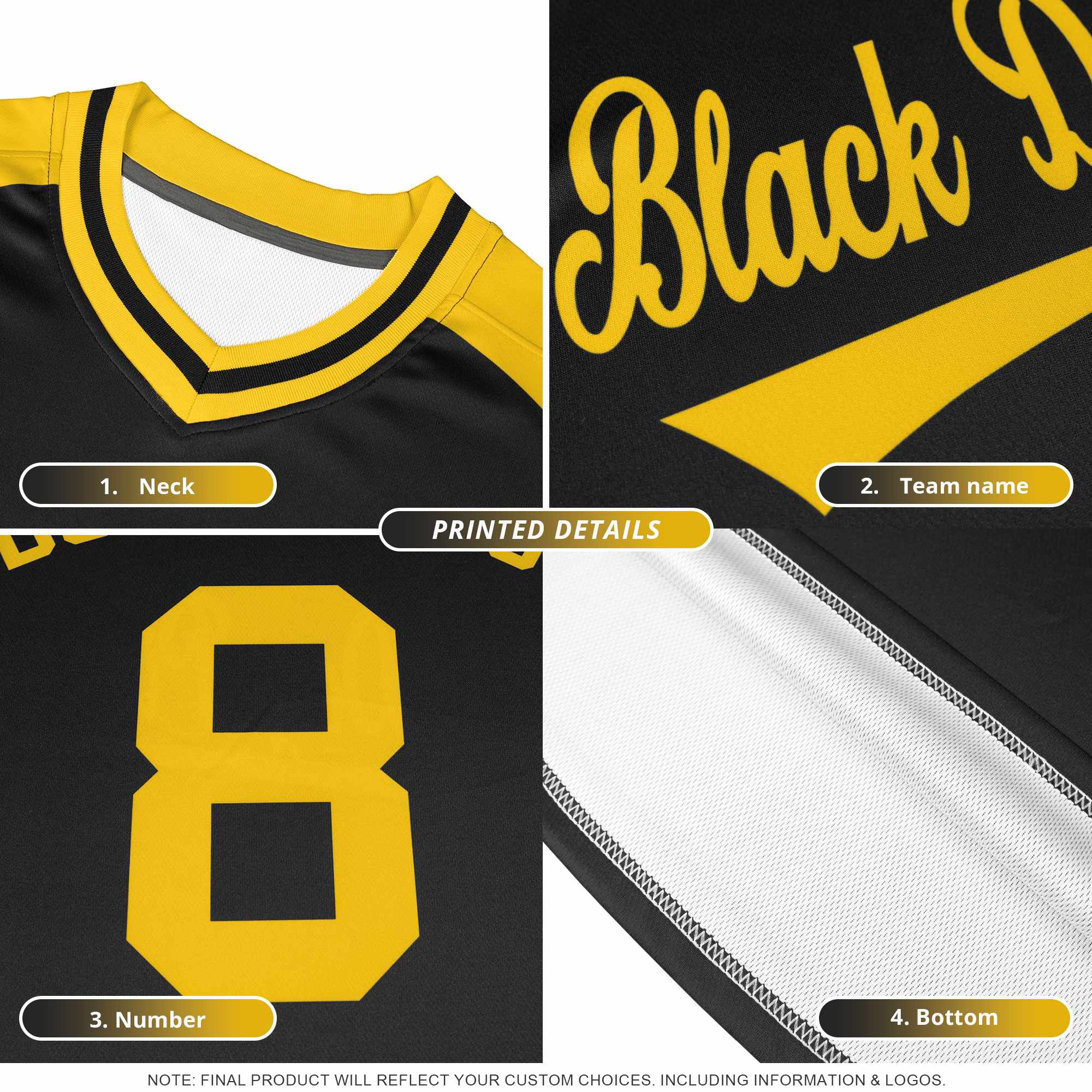 Custom Midnight Green Black Side Stripe Pattern Authentic Football Jersey