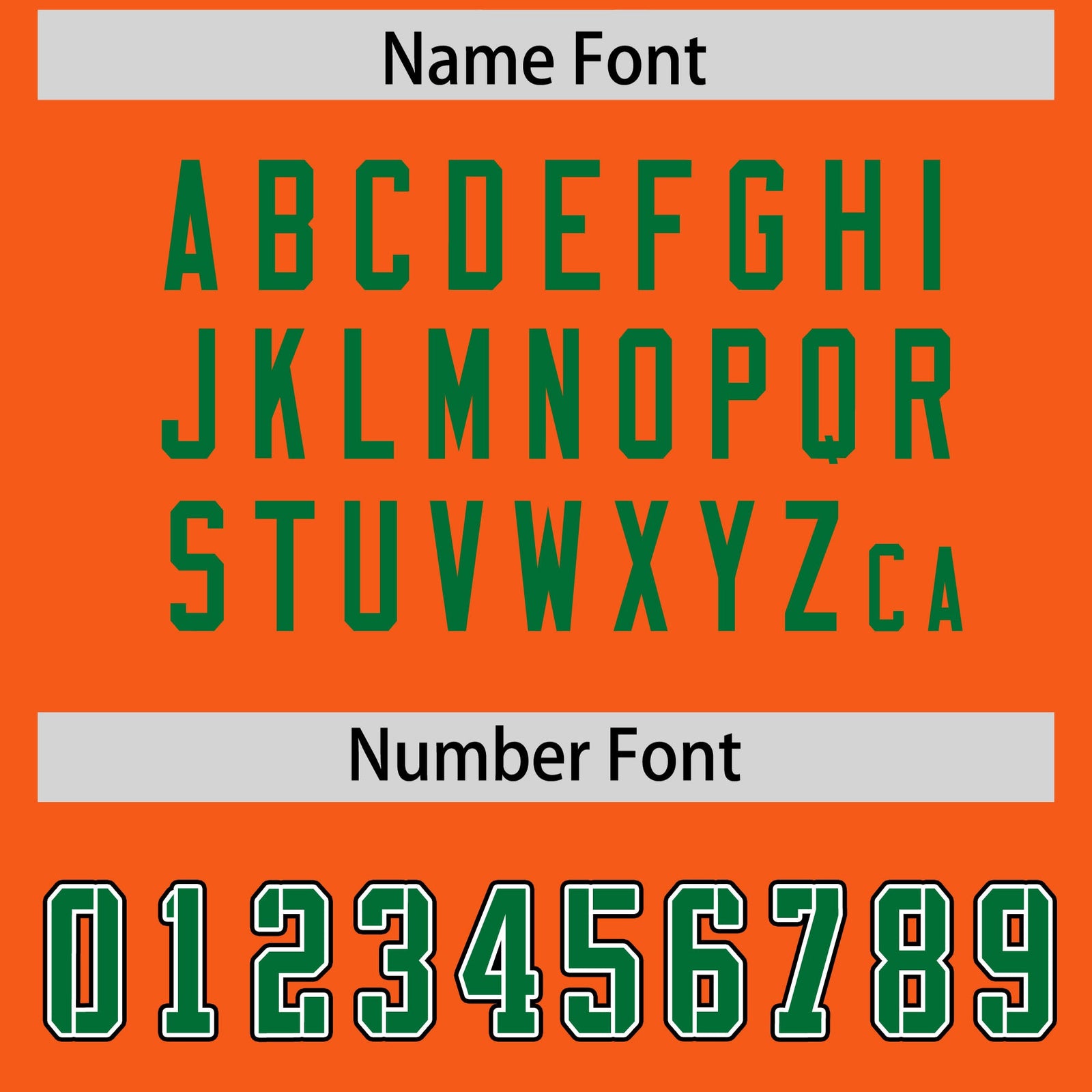 Custom Orange Kelly Green Personalized Neckline Square Classic Authentic Football Jersey