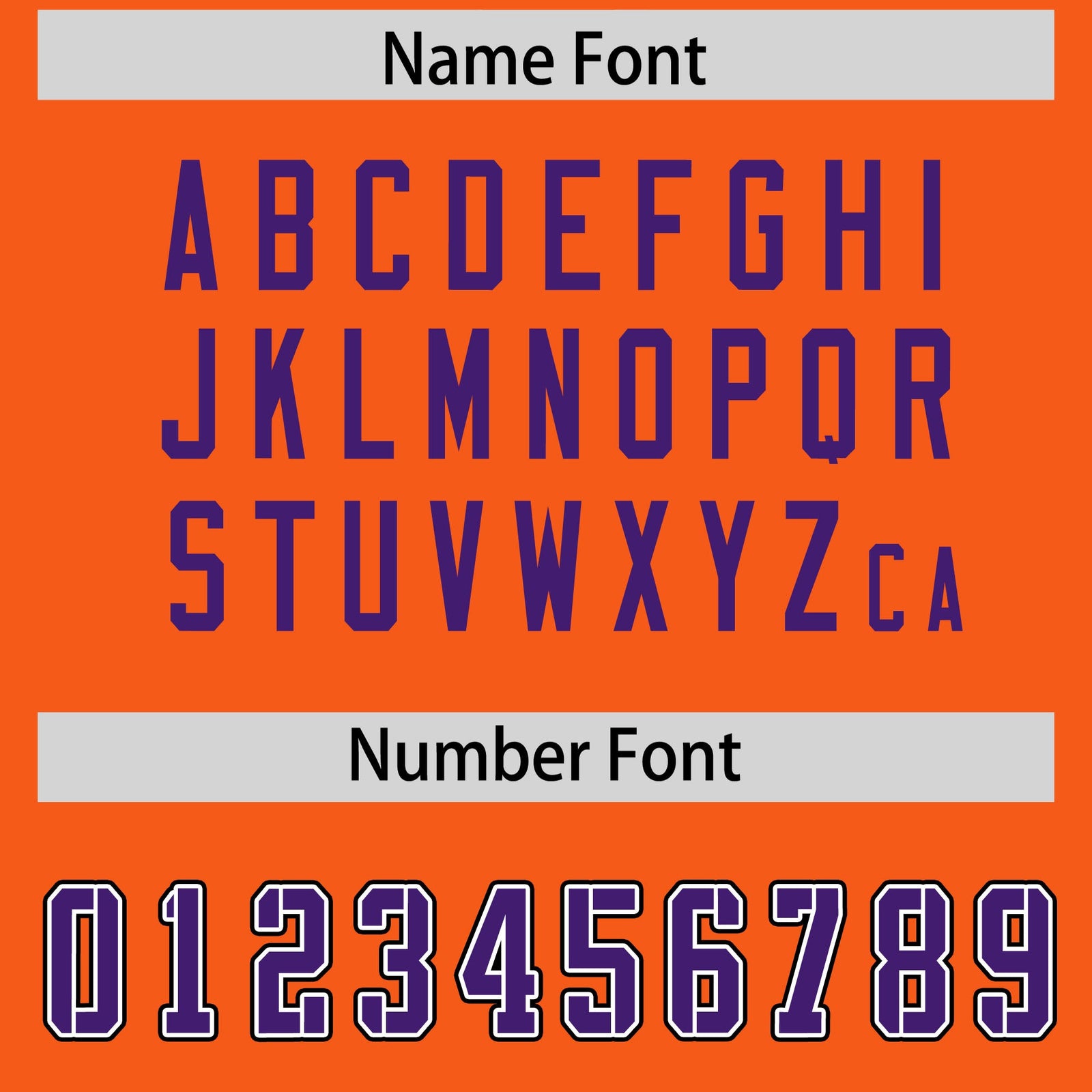 Custom Orange Purple Personalized Neckline Square Classic Authentic Football Jersey