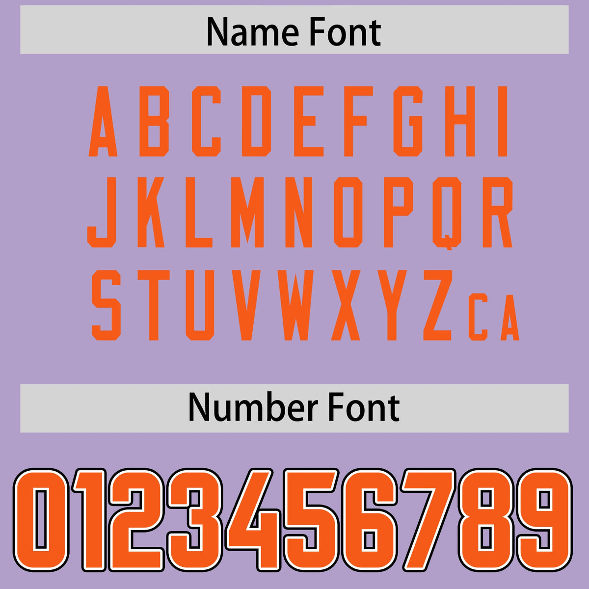 Custom Light Purple Orange Personalized Neckline Square Classic Authentic Football Jersey