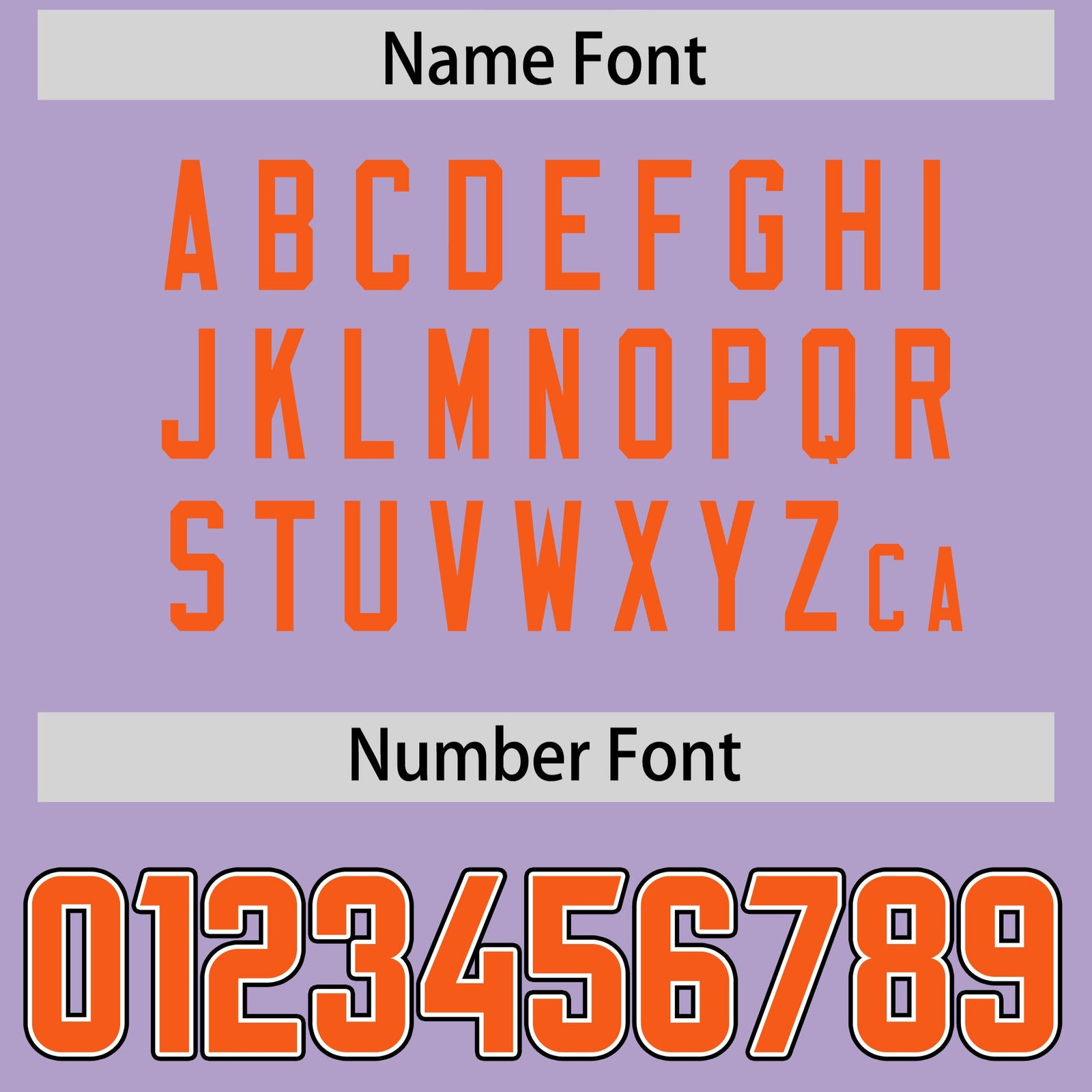 Custom Light Purple Orange Personalized Neckline Square Classic Authentic Football Jersey