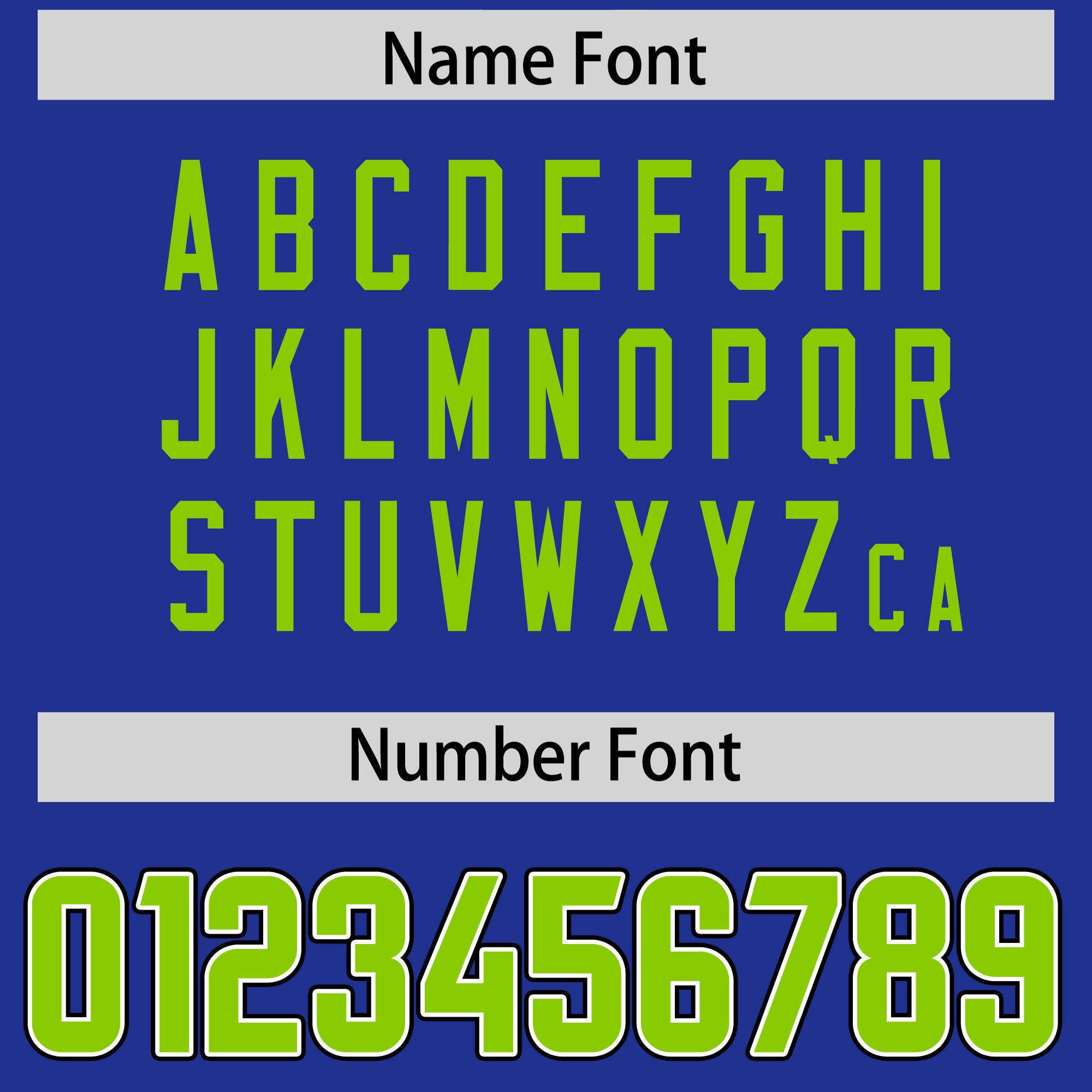 Custom Royal Neon Green Personalized Neckline Square Classic Authentic Football Jersey