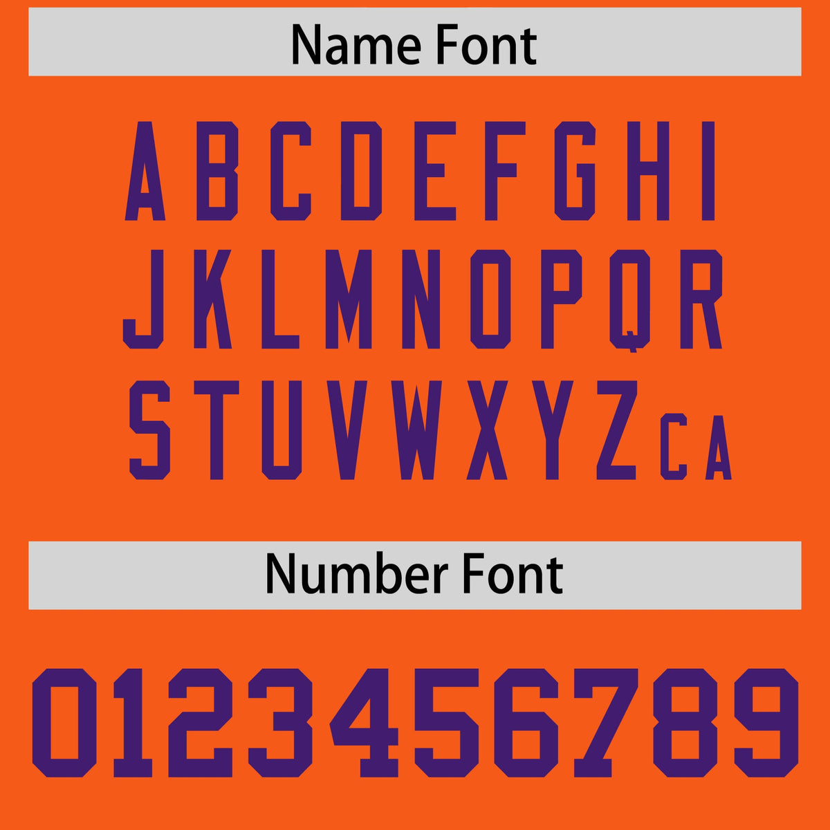 Custom Orange Purple Personalized Neckline Square Classic Authentic Football Jersey