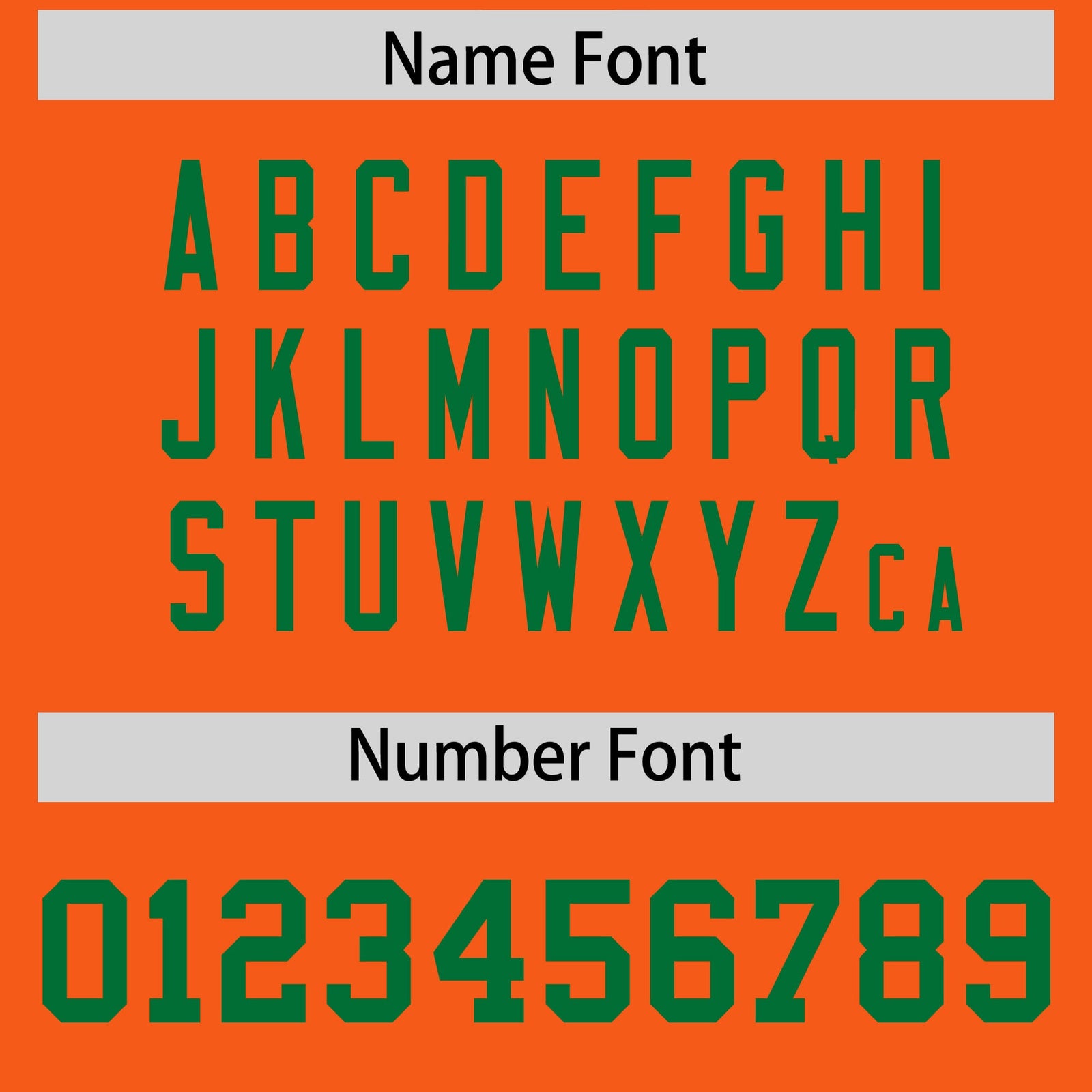 Custom Orange Kelly Green Personalized Neckline Square Classic Authentic Football Jersey