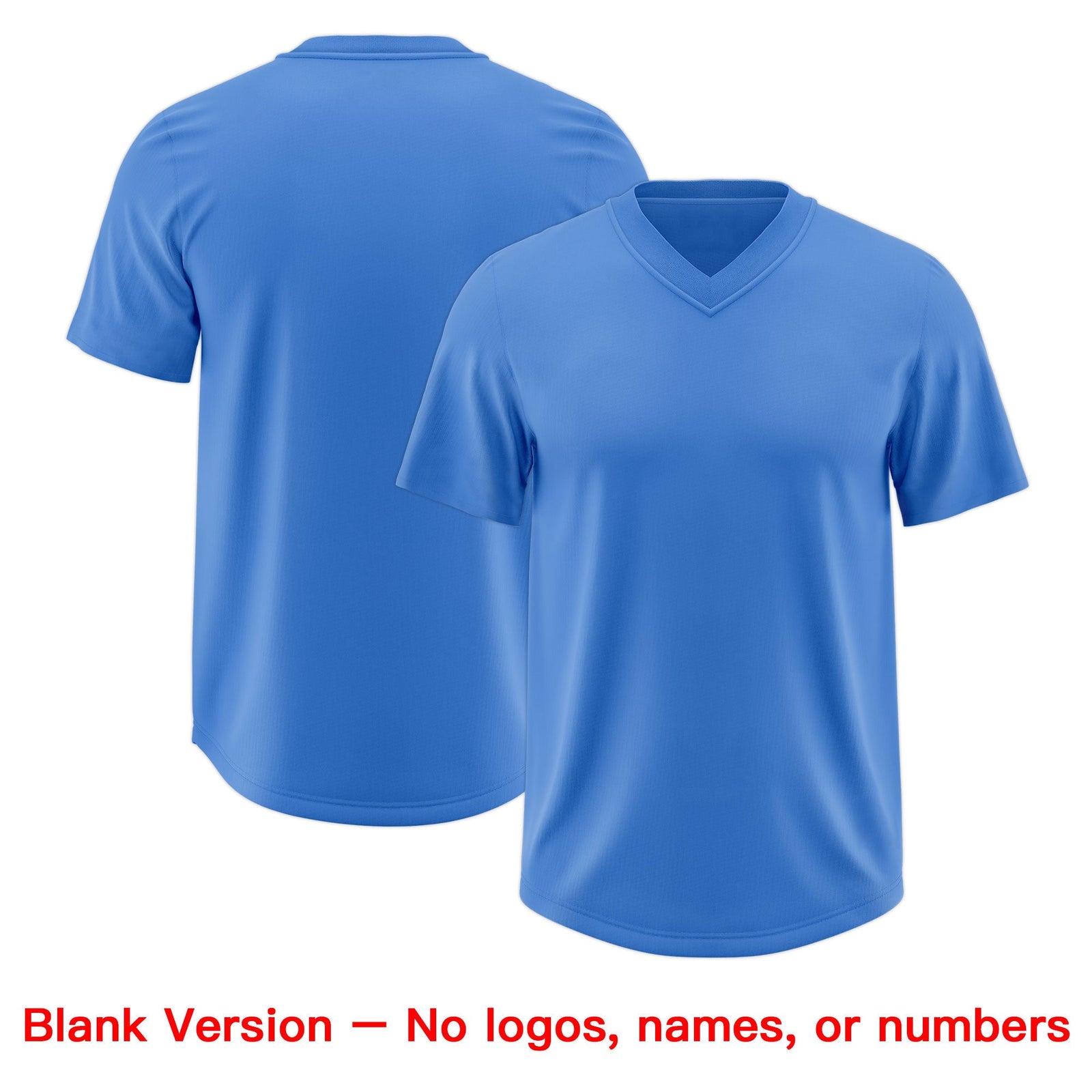 Custom Powder Blue Black sequin lettering Breathable Football Jersey| KXKSHOP