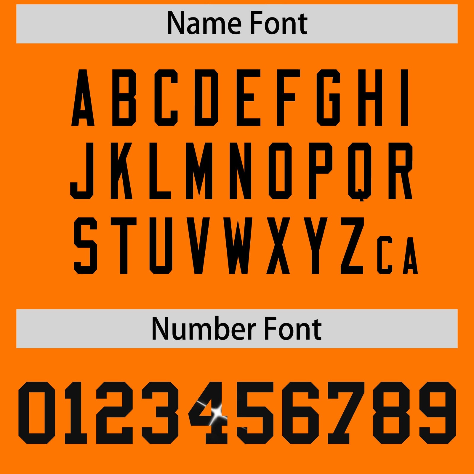 Custom Orange Black sequin lettering Stretch Fabric Football Jersey| KXKSHOP