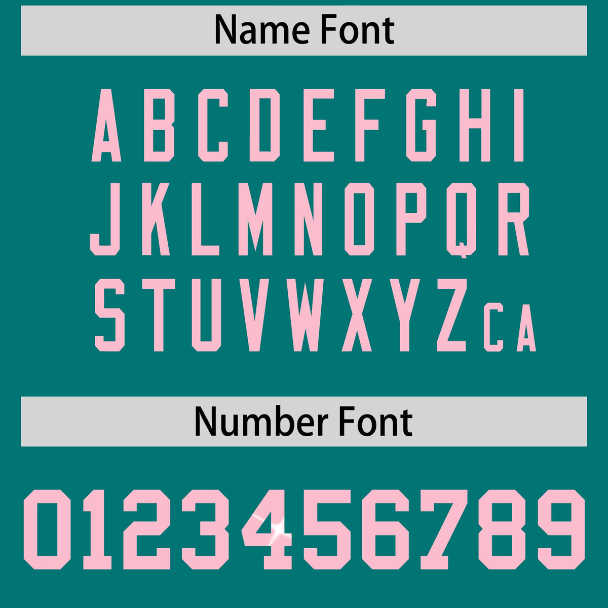 Custom Teal Light Pink sequin lettering Moisture-Wicking Football Jersey| KXKSHOP