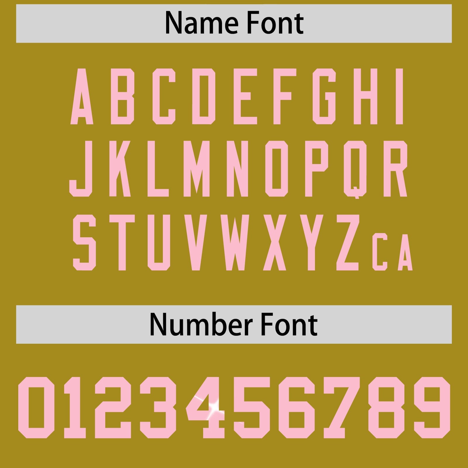 Custom Old Gold Light Pink sequin lettering Moisture-Wicking Football Jersey| KXKSHOP