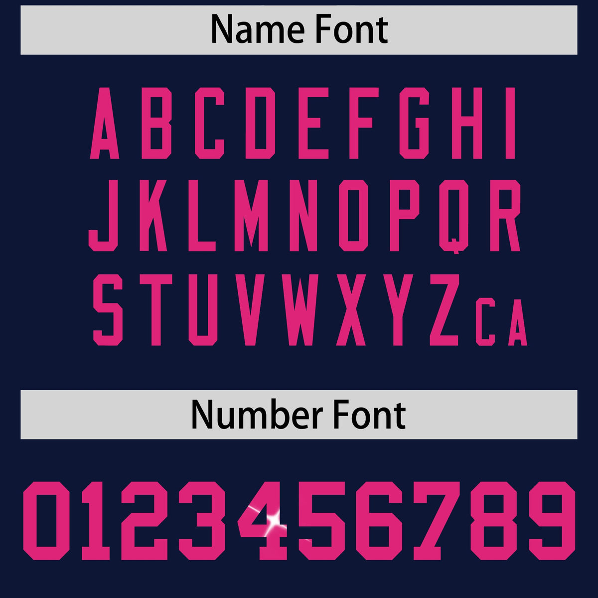 Custom Navy Pink sequin lettering Stretch Fabric Football Jersey| KXKSHOP