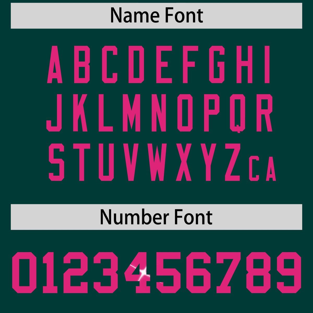 Custom Midnight Green Pink sequin lettering Moisture-Wicking Football Jersey| KXKSHOP