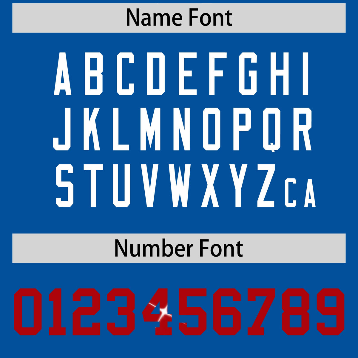 Custom Royal White sequin lettering Stretch Fabric Football Jersey| KXKSHOP