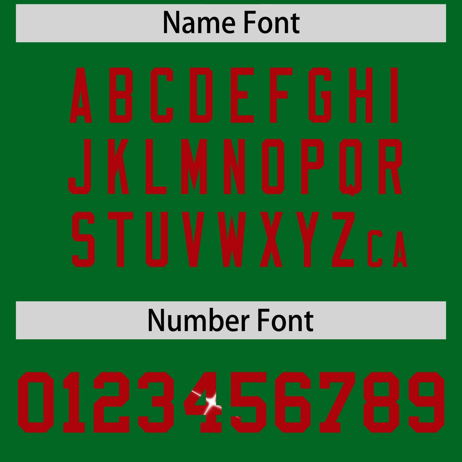 Custom Kelly Green Red sequin lettering Moisture-Wicking Football Jersey| KXKSHOP