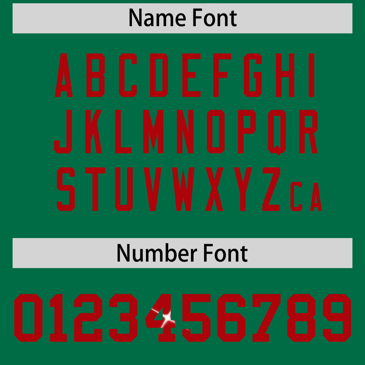 Custom Kelly Green Red sequin lettering Breathable Football Jersey| KXKSHOP
