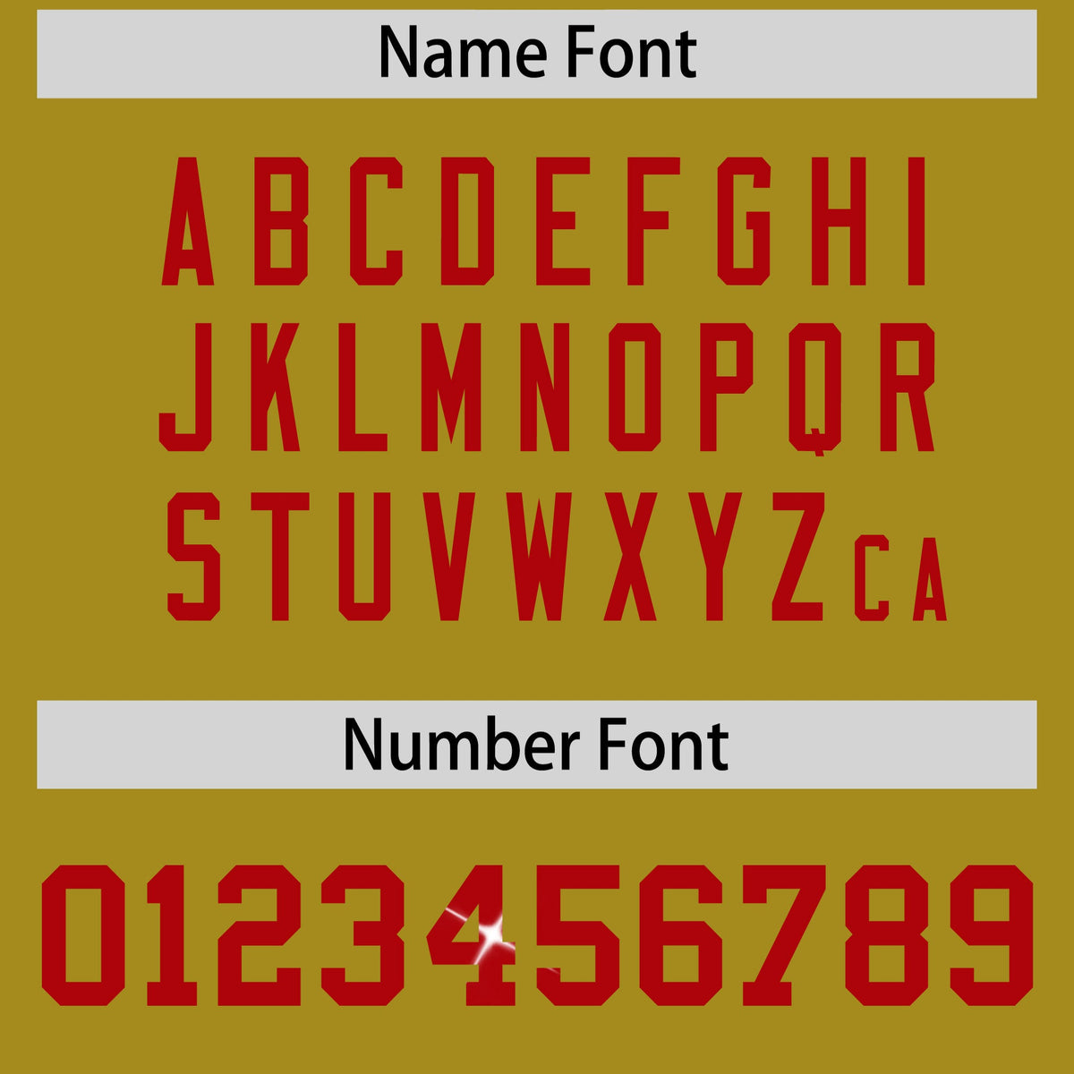 Custom Old Gold Red sequin lettering Stretch Fabric Football Jersey| KXKSHOP