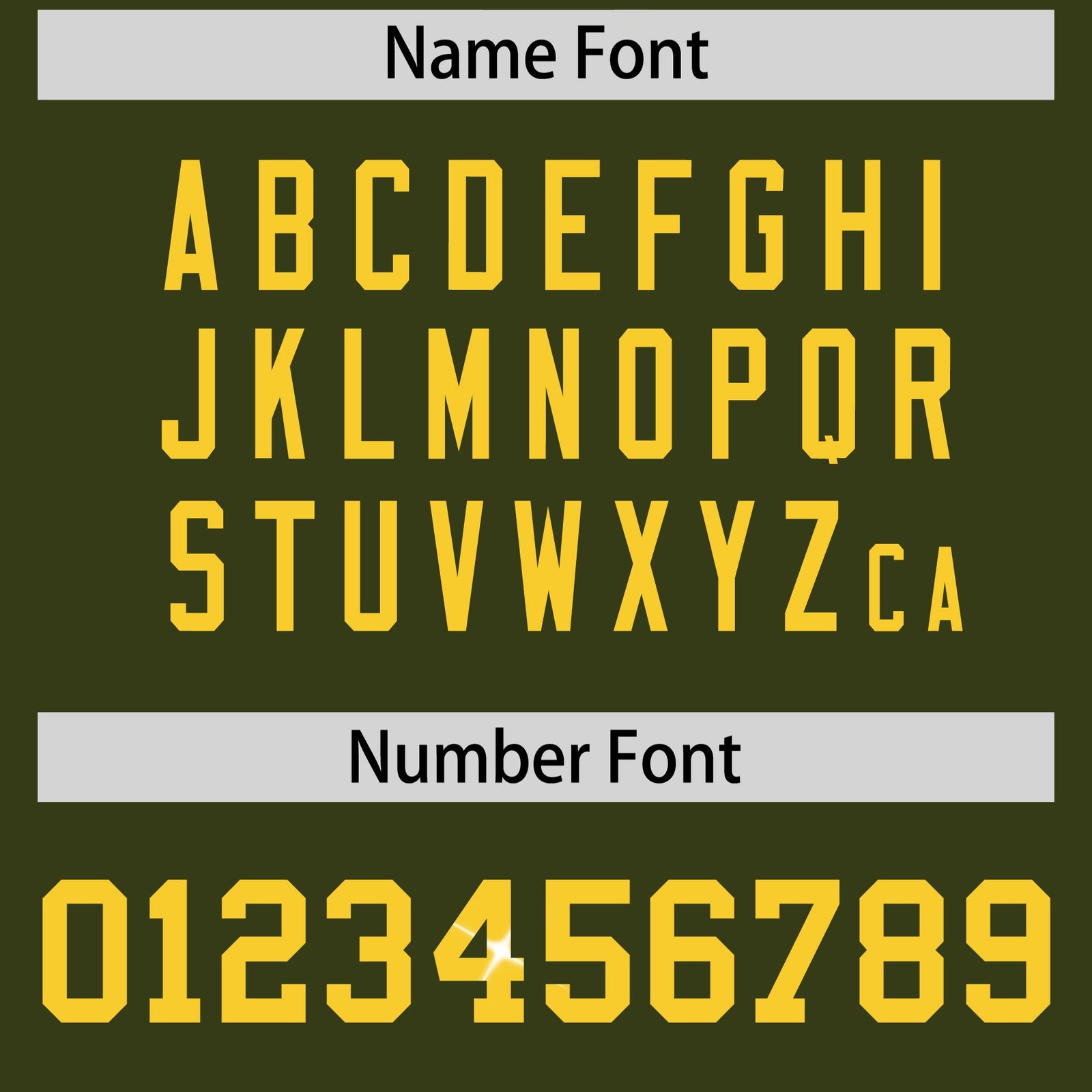 Custom Olive Gold sequin lettering Breathable Football Jersey| KXKSHOP